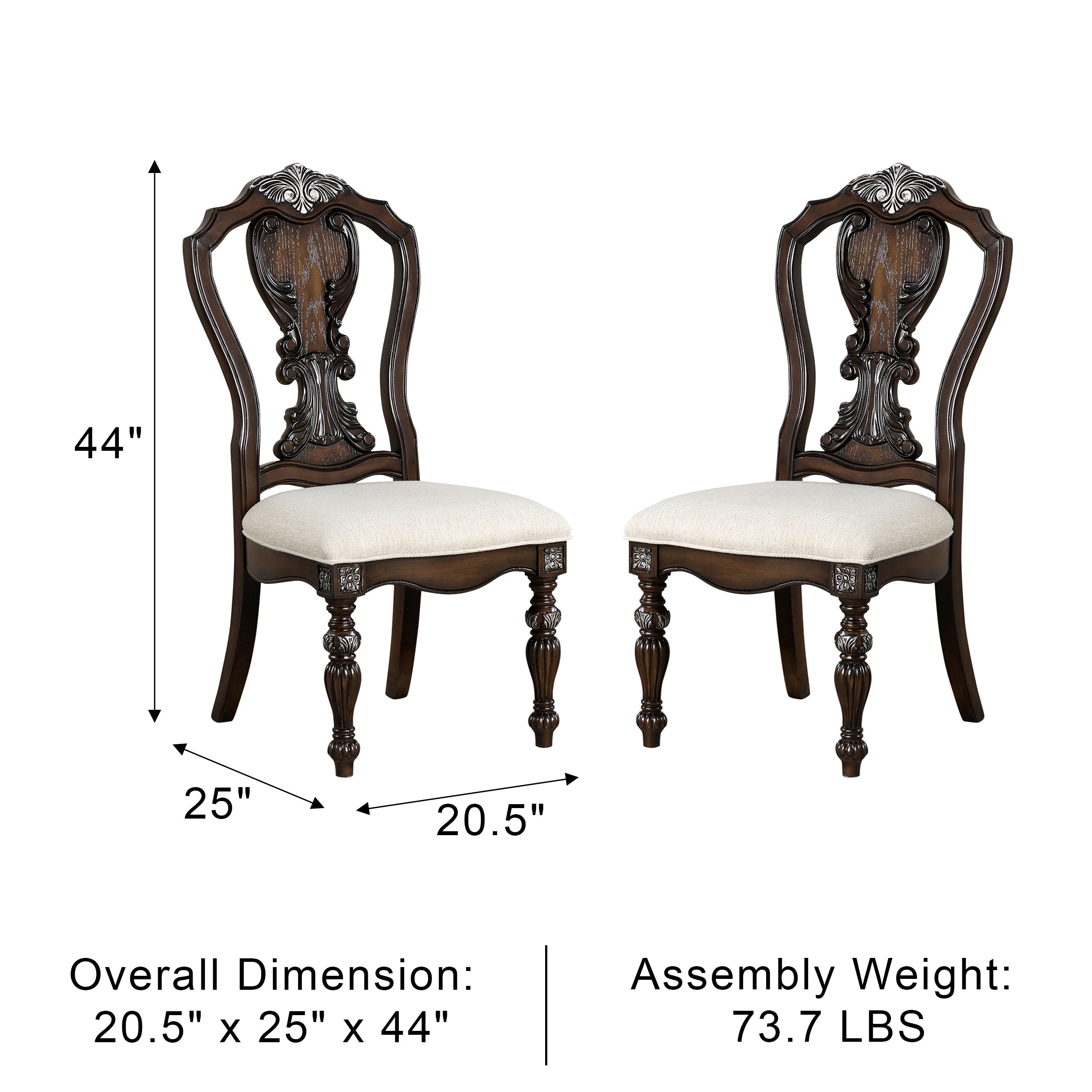 Esplanade Traditional Side Chair, Set of 2