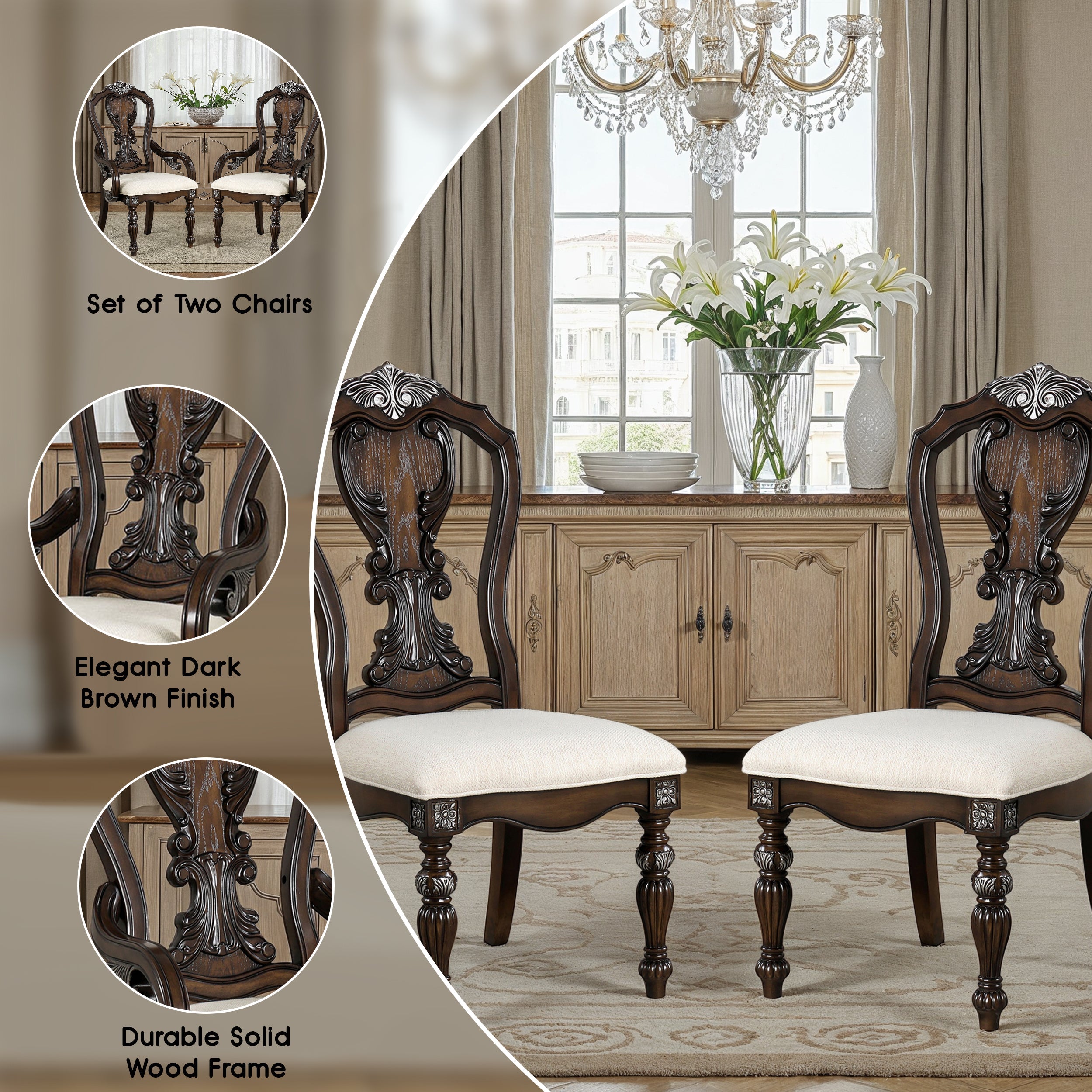 Esplanade Traditional Side Chair, Set of 2