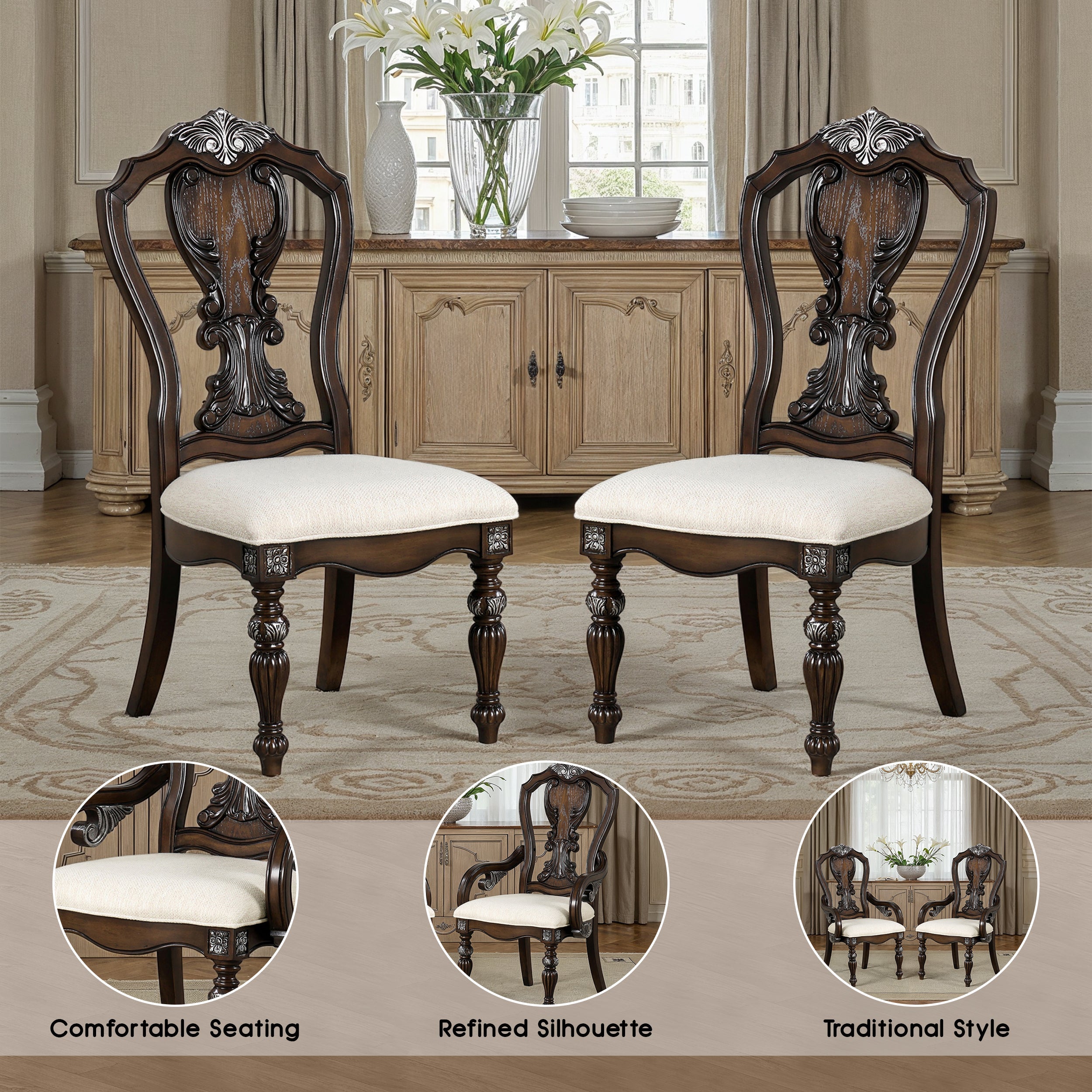 Esplanade Traditional Side Chair, Set of 2
