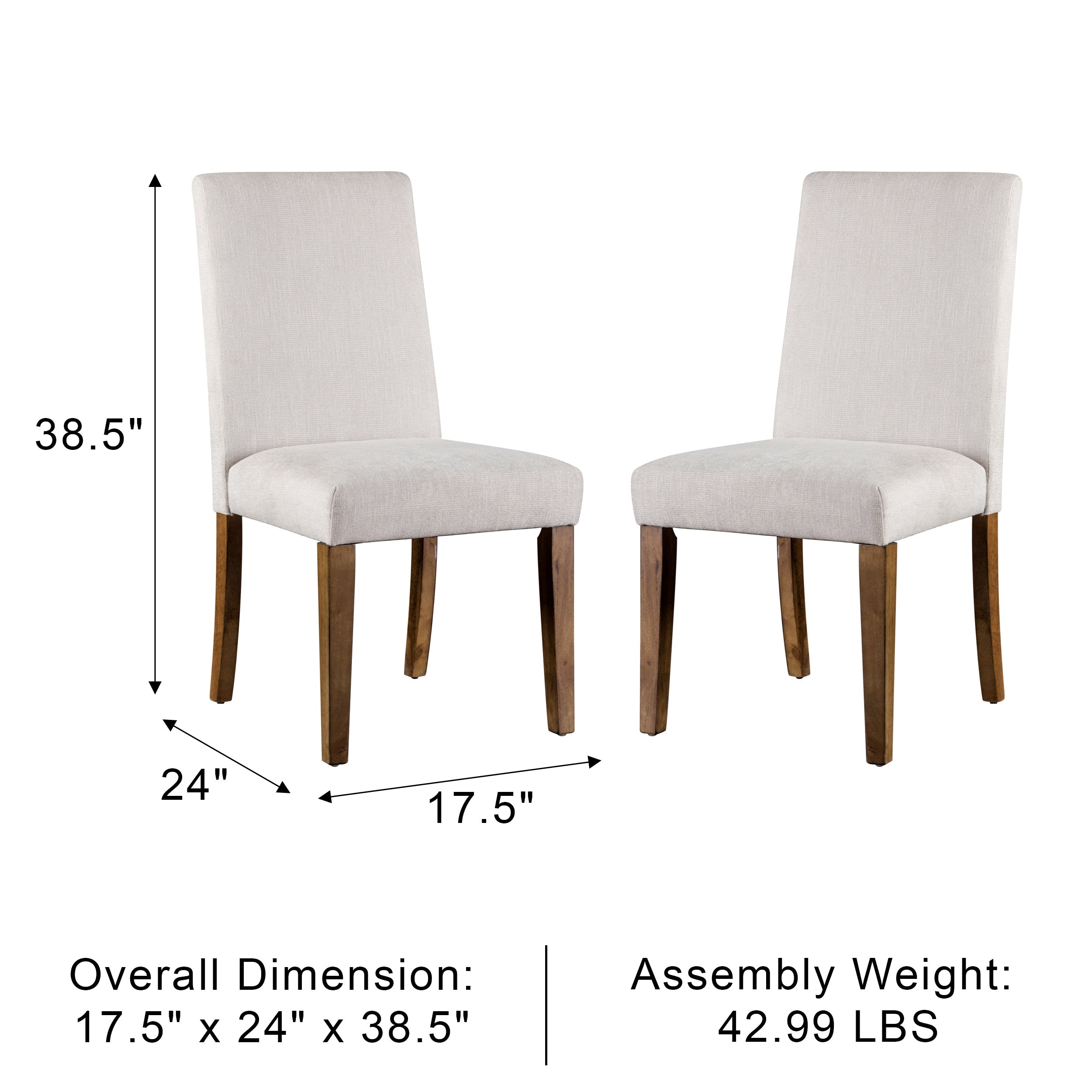 Alvone Rustic Dining Chair, Set of 2