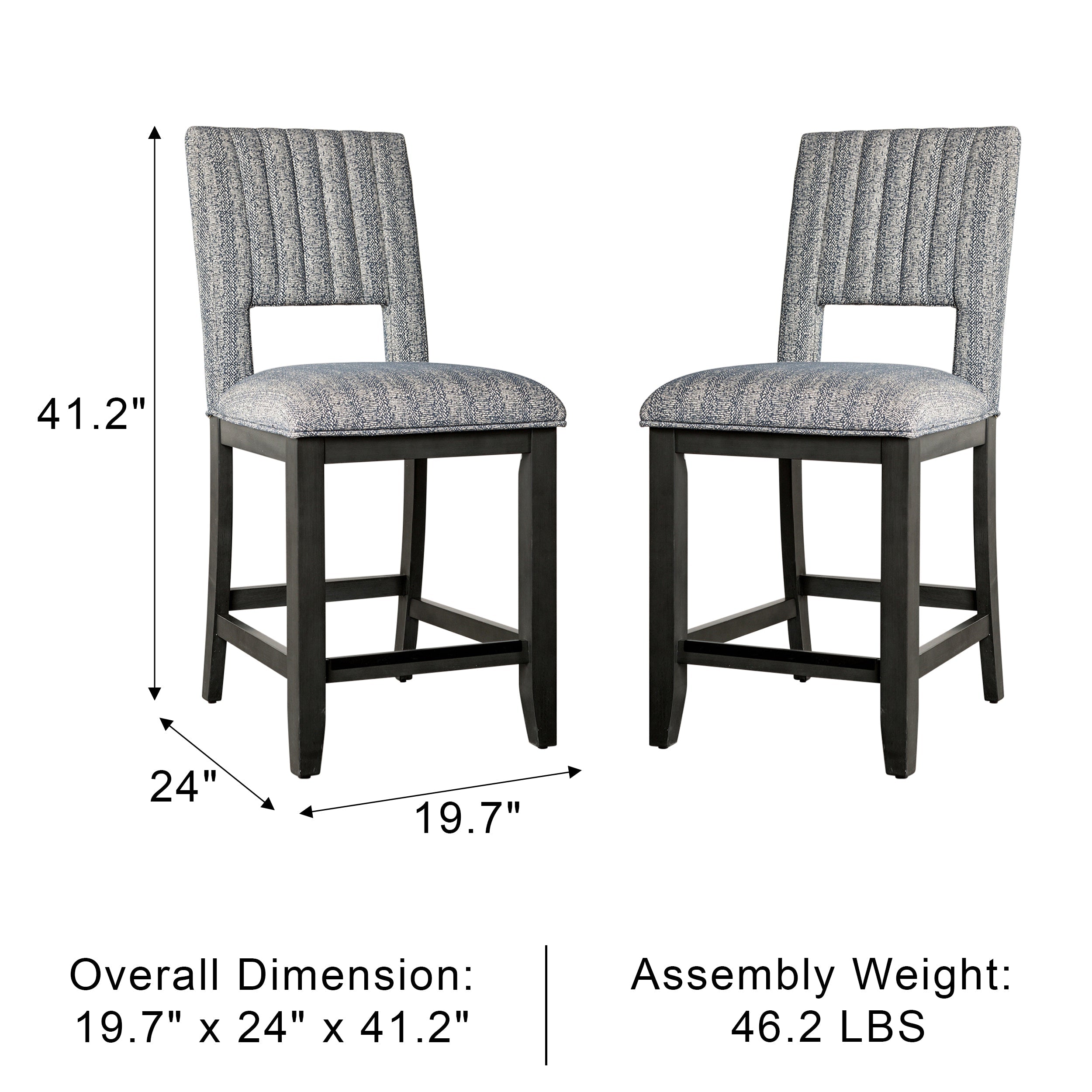 Alverton Transitional Chair, Set of 2