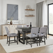 Alverton Transitional Dining Set, 7 Pieces