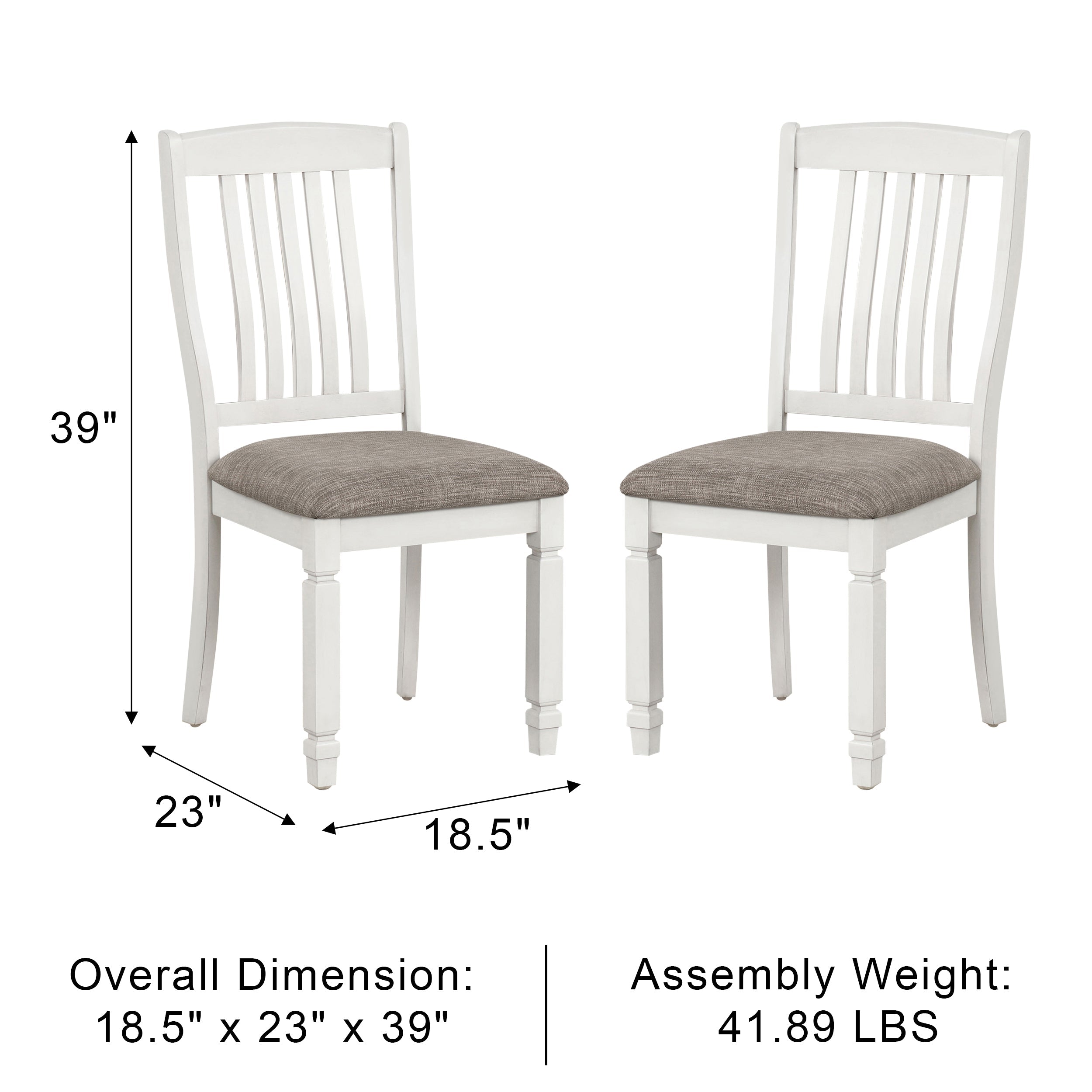 Castora Rustic Farmhouse Chair, Set of 2