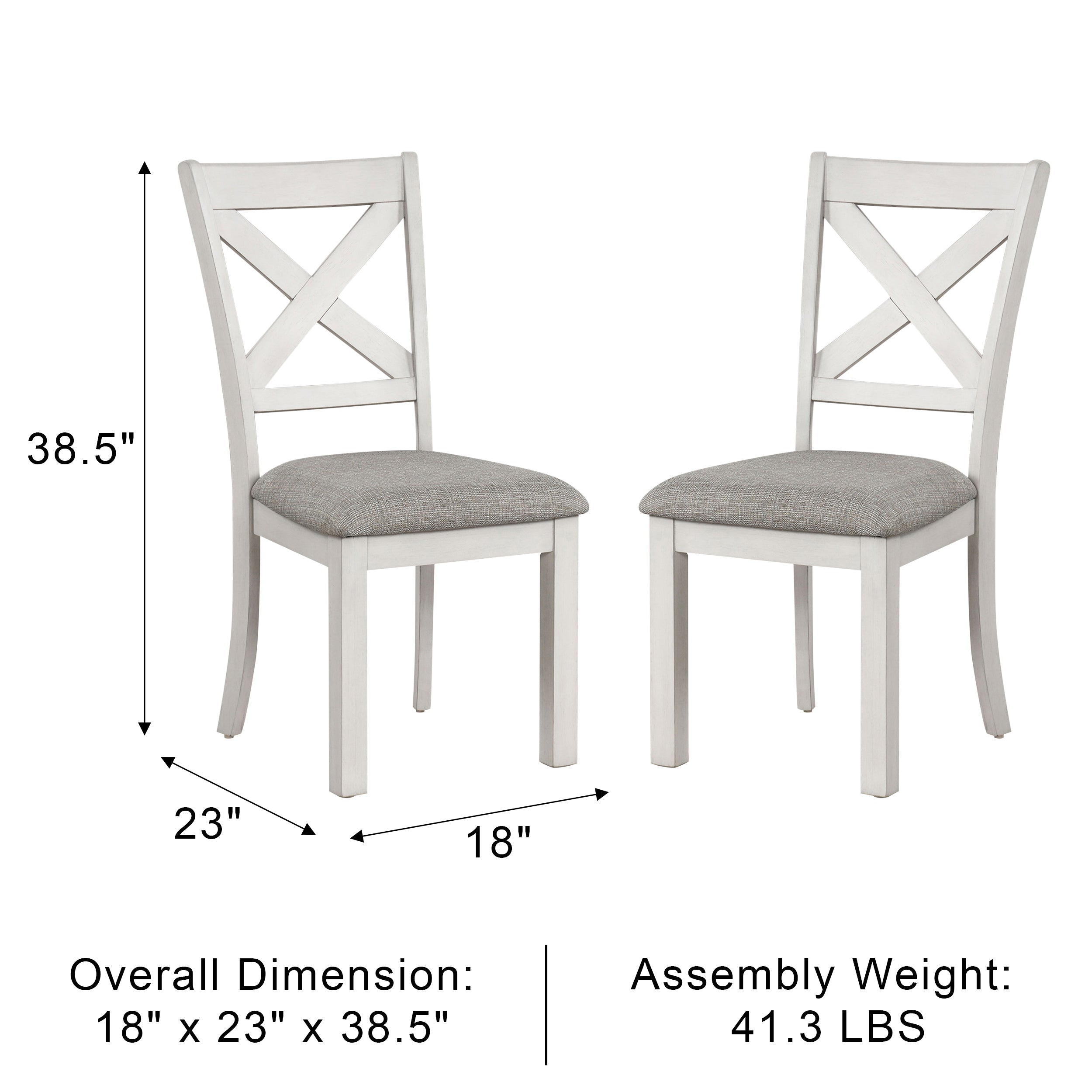 Bellferri Rustic Farmhouse Chair, Set of 2