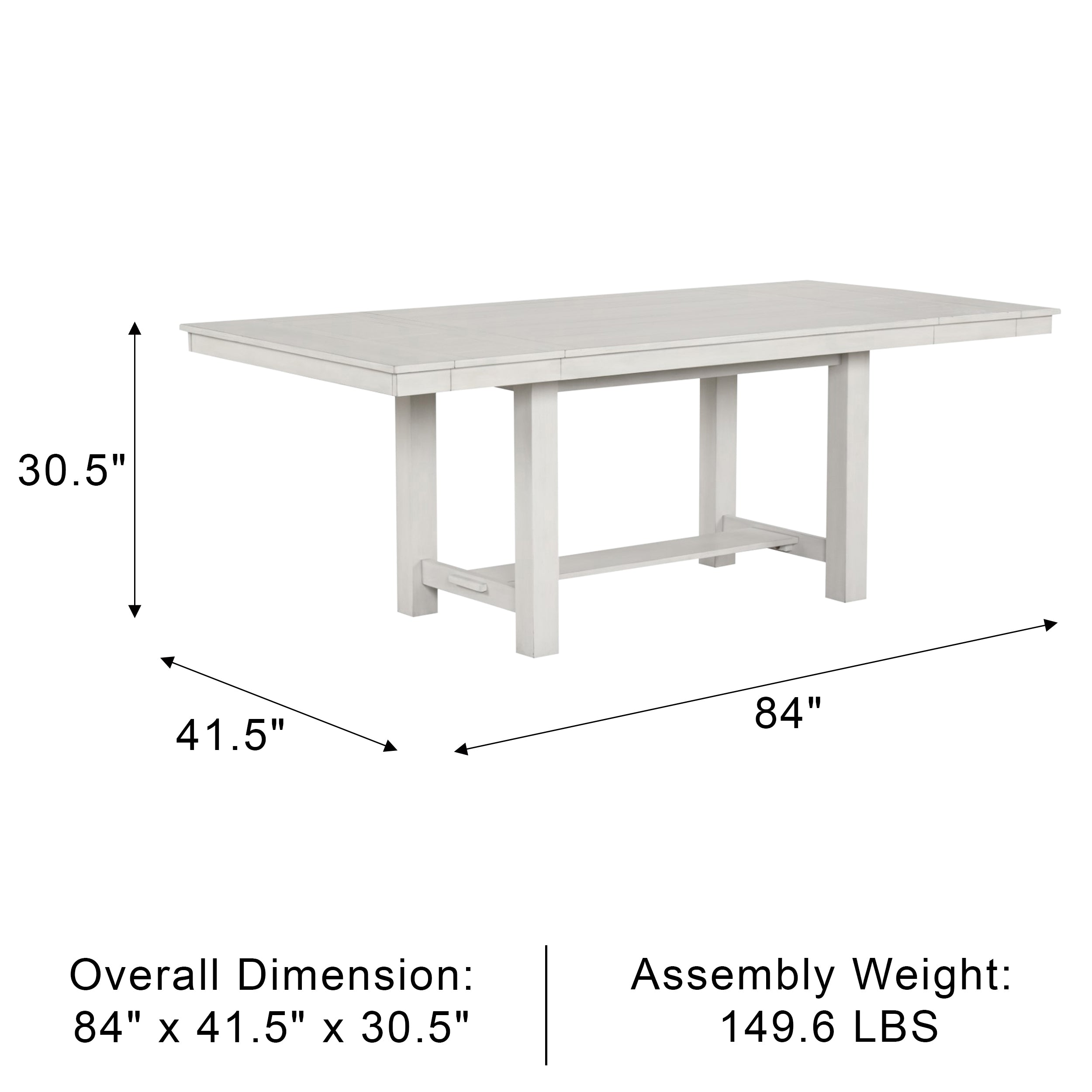 Bellferri Rustic Farmhouse Dining Table