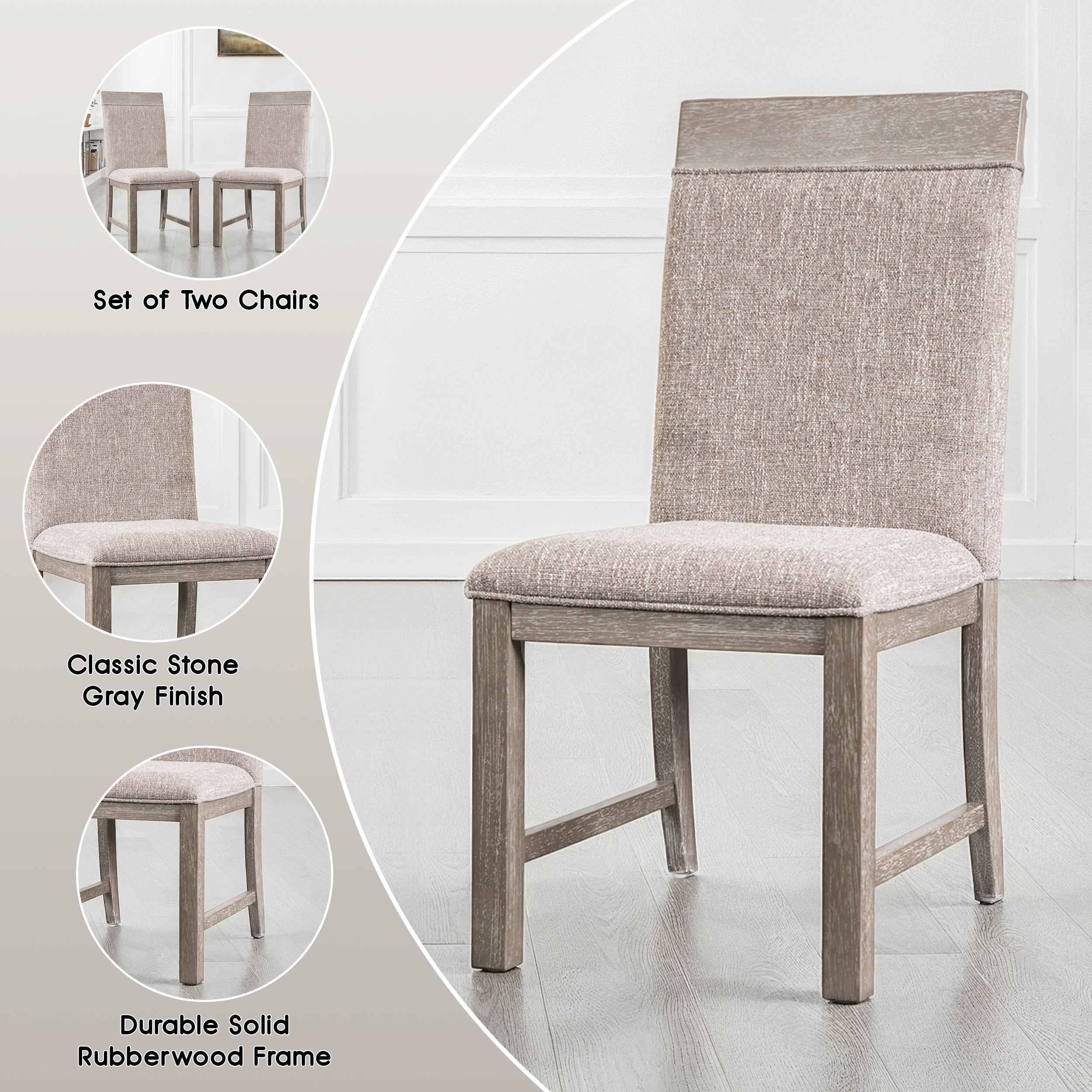 Duralis Transitional Chair, Set of 2