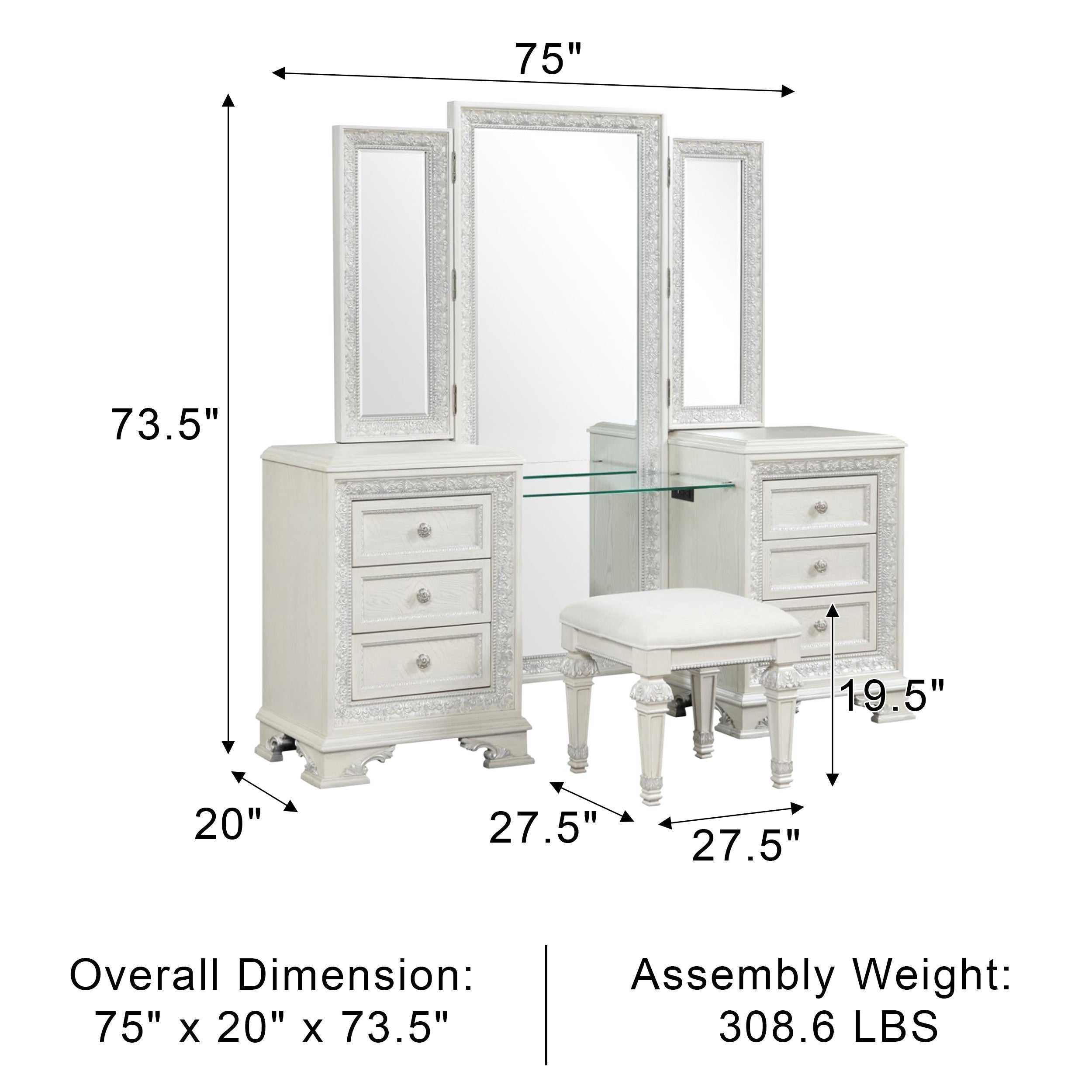 Sofia Luna Traditional Vanity