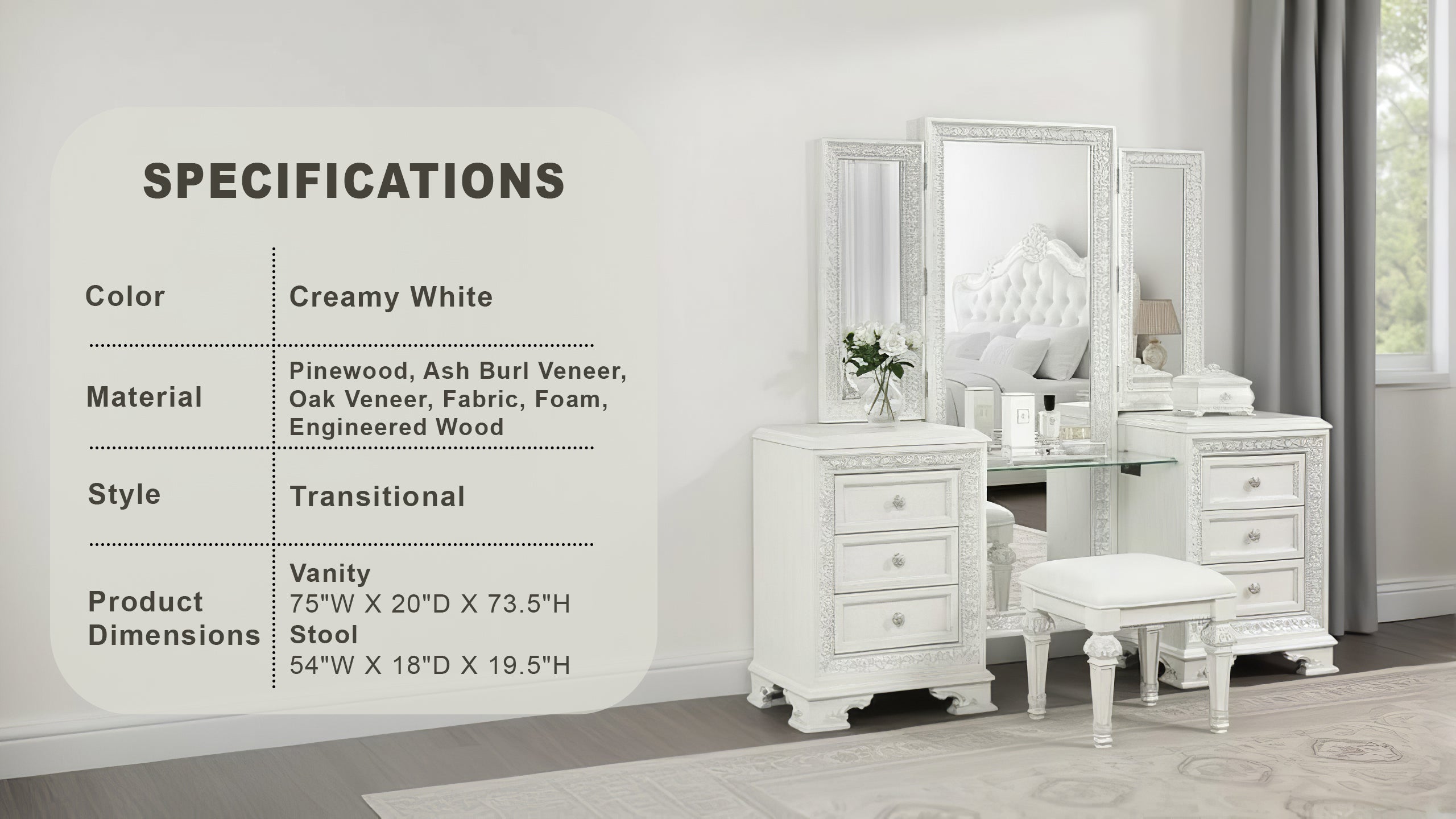 Sofia Luna Traditional Vanity