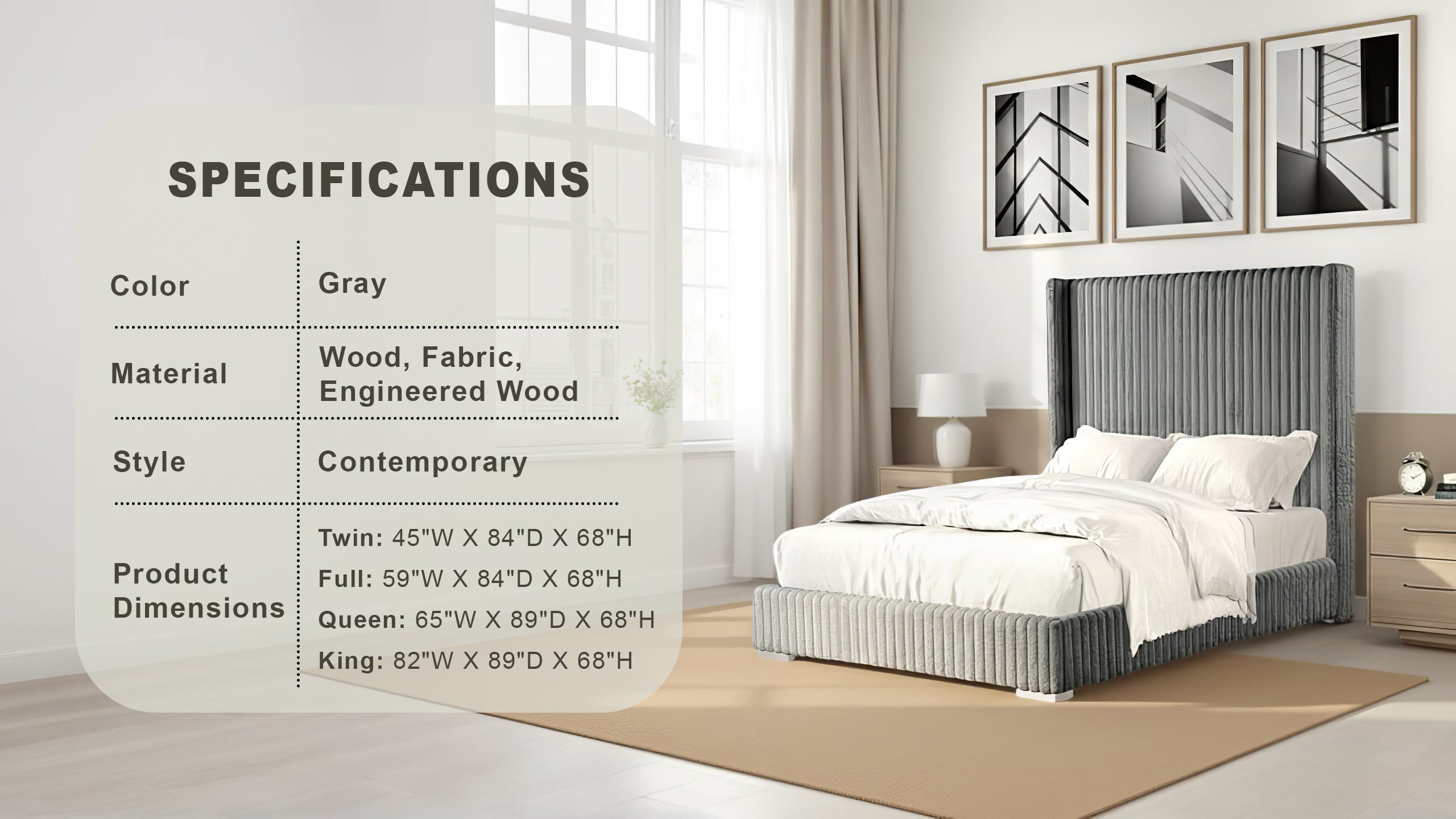 Bradwynn Contemporary Bed