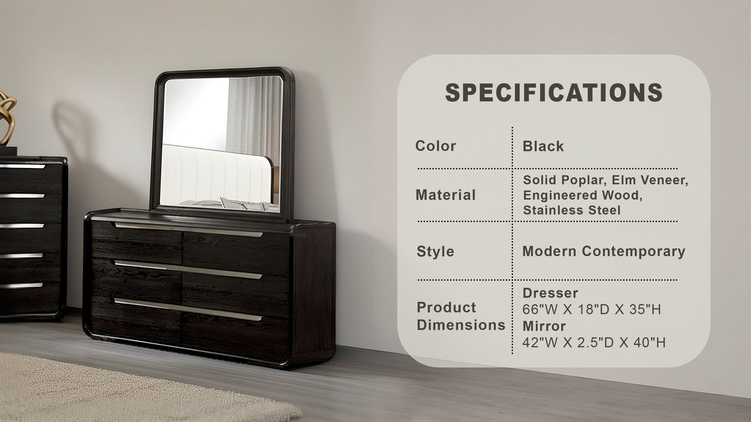 Wentworth Modern Contemporary Dresser