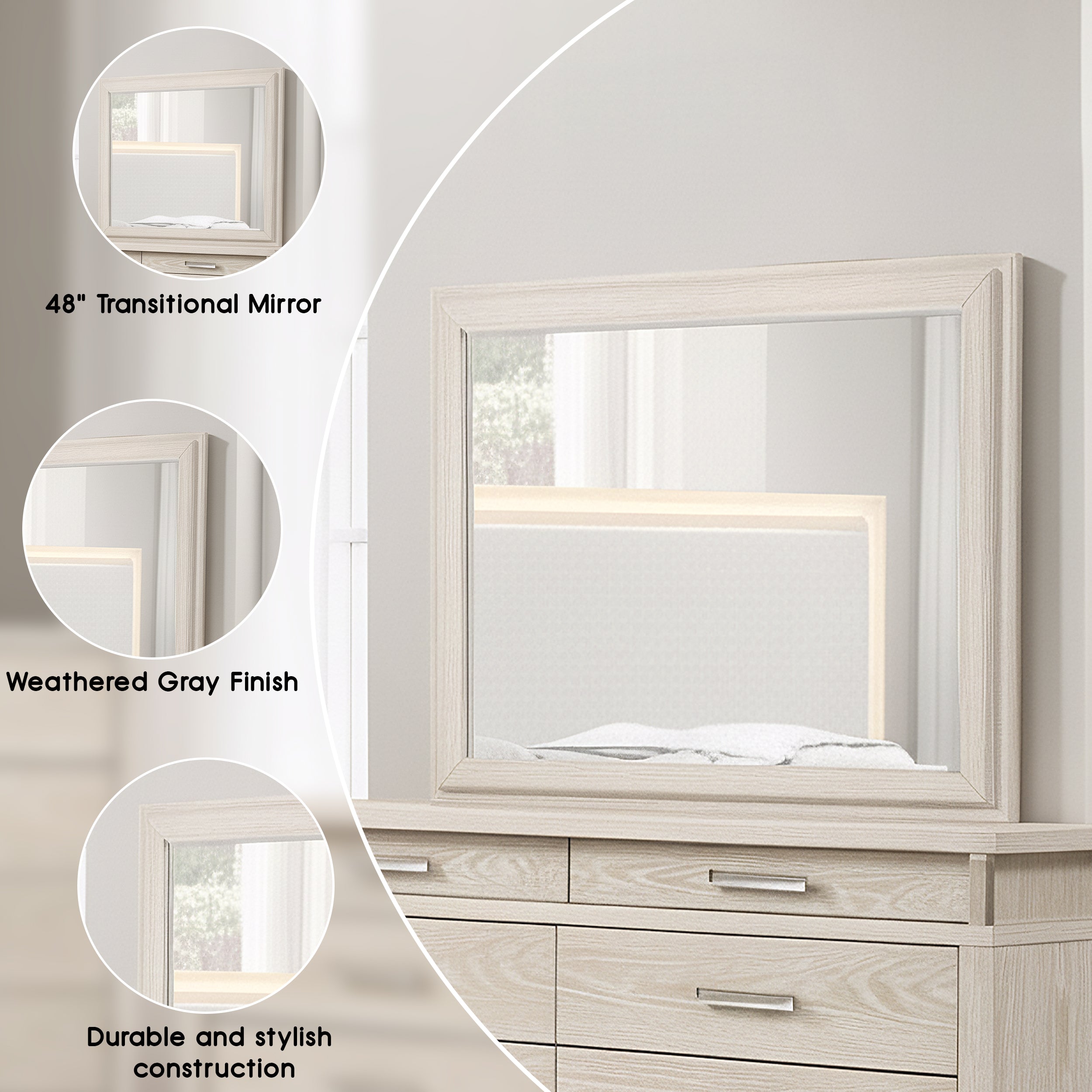 Chavigny Transitional Mirror