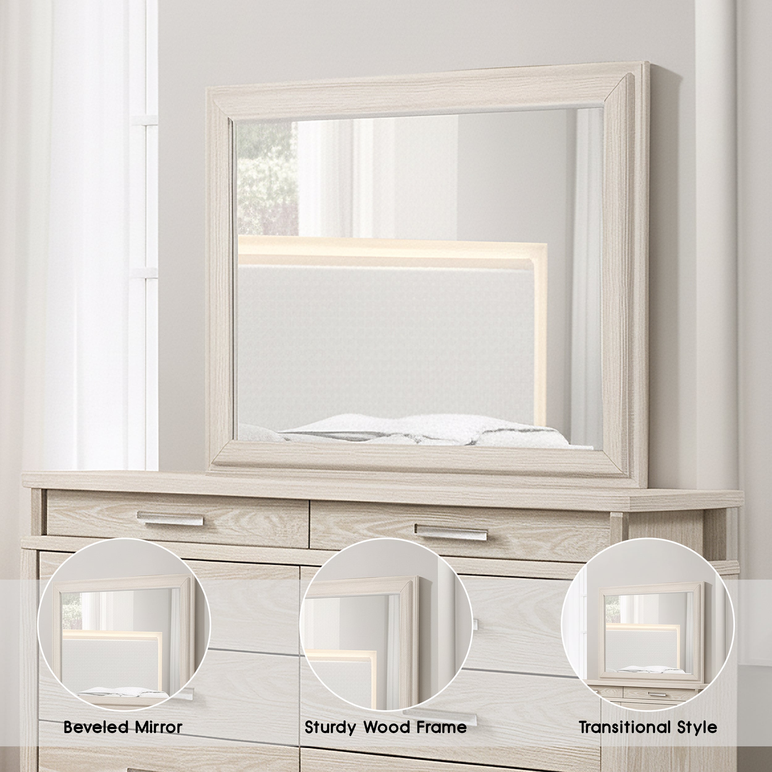 Chavigny Transitional Mirror