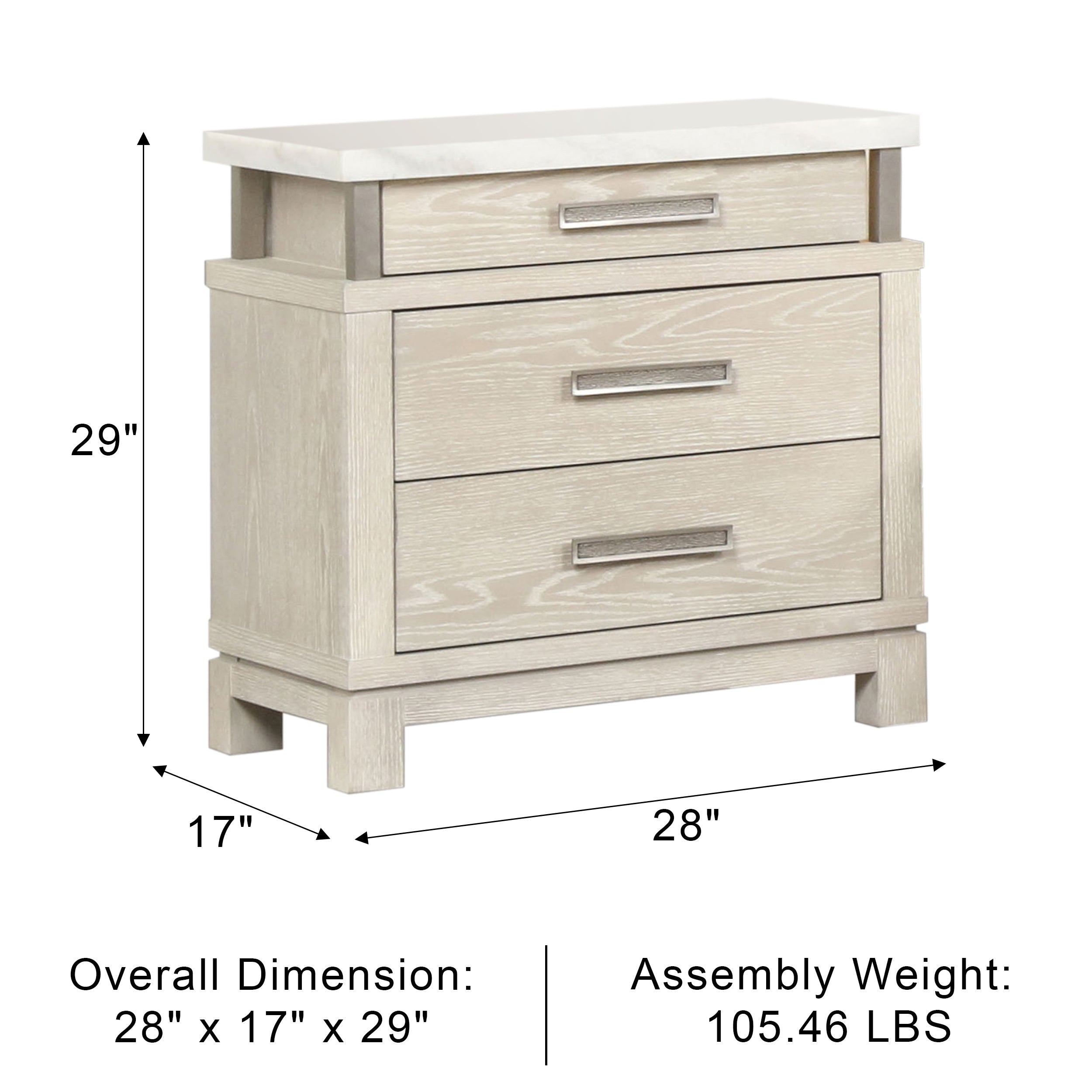 Chavigny Transitional Nightstand