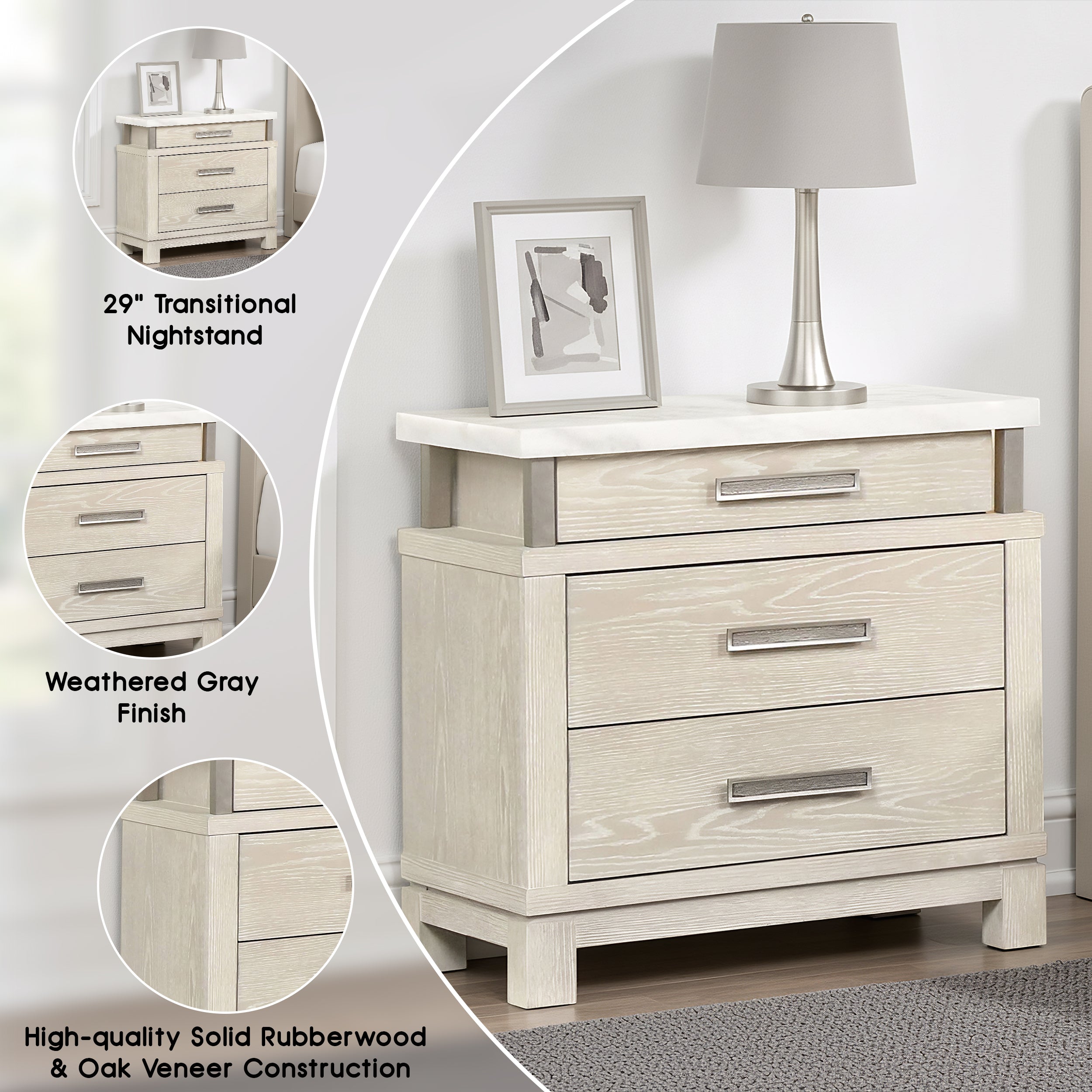 Chavigny Transitional Nightstand