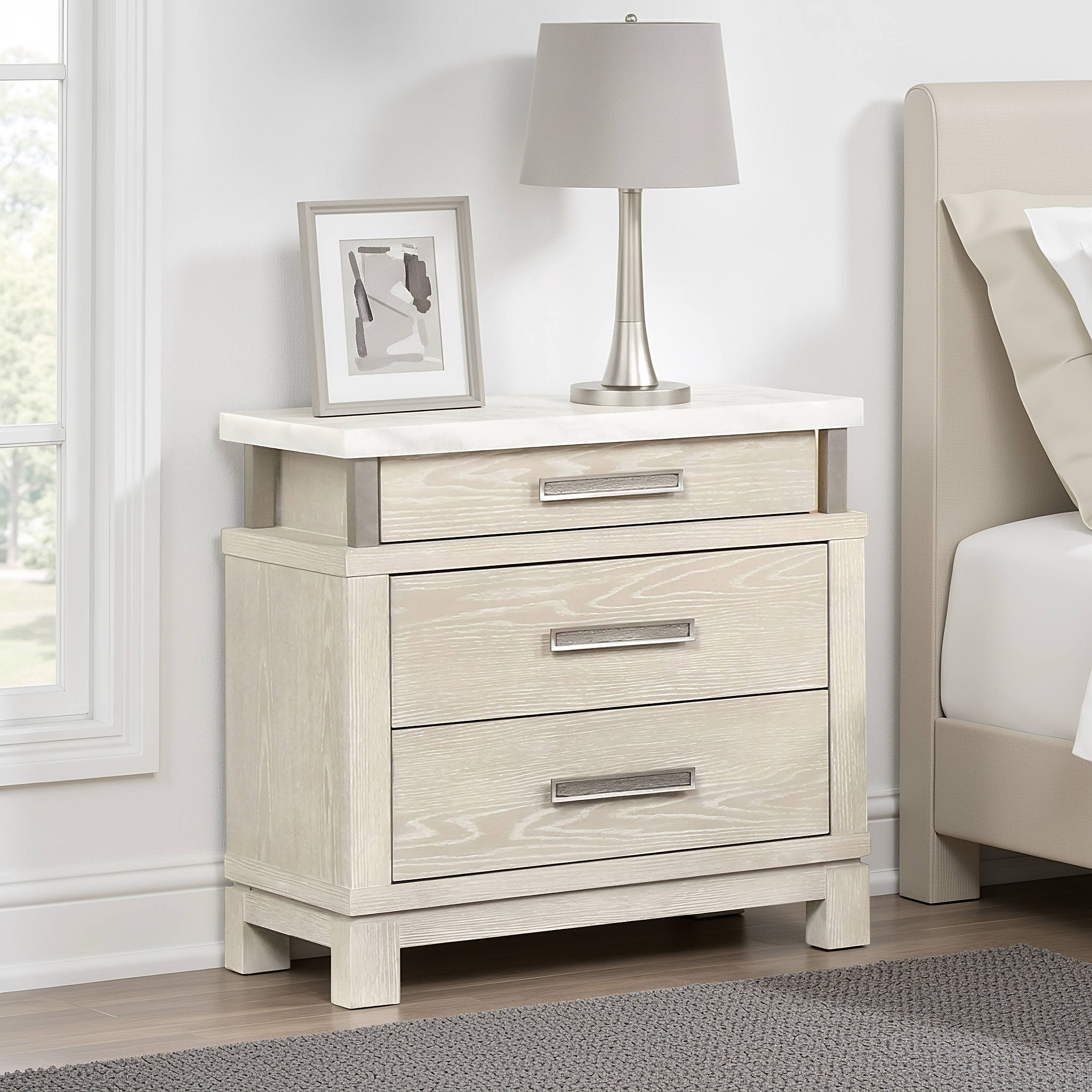 Chavigny Transitional Nightstand