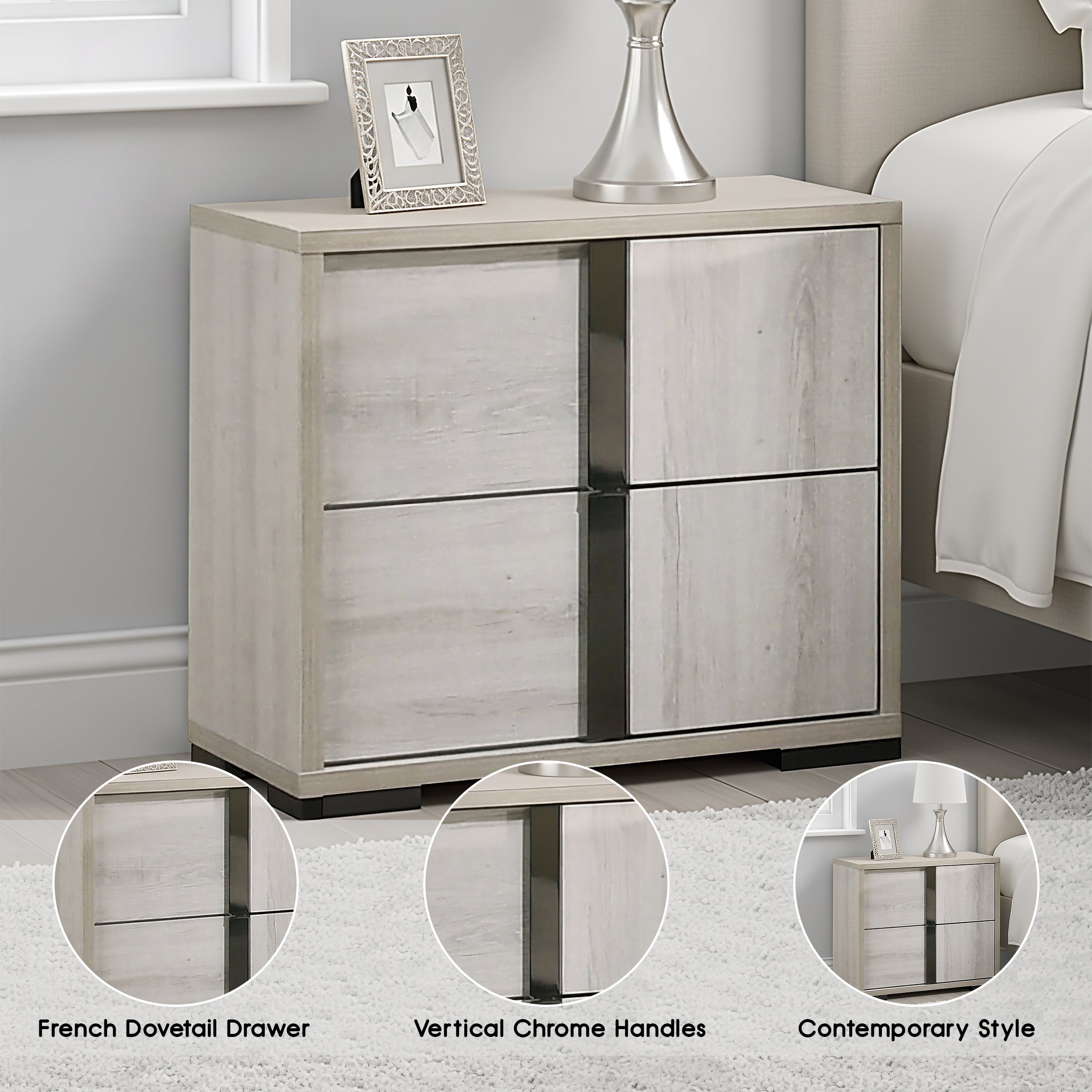 Lyntor Contemporary Nightstand