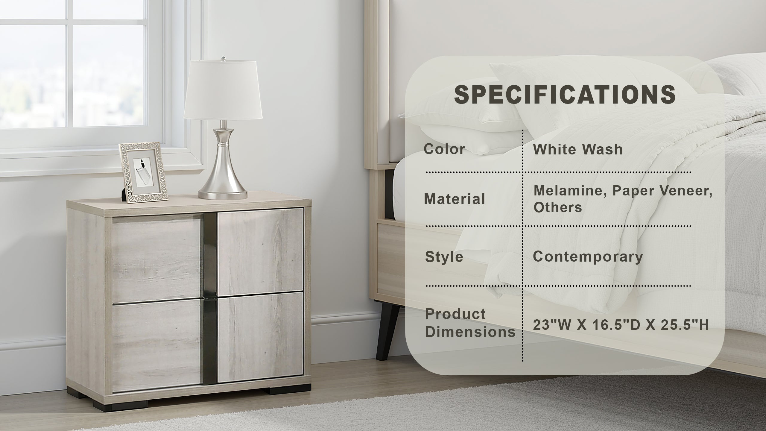 Lyntor Contemporary Nightstand