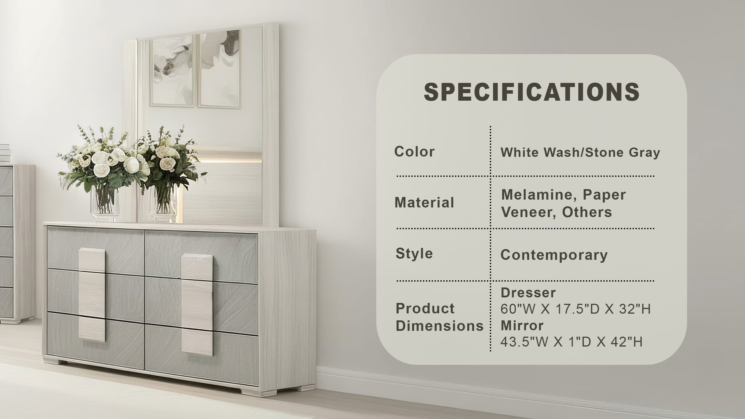 Ruthgate Contemporary Mirror