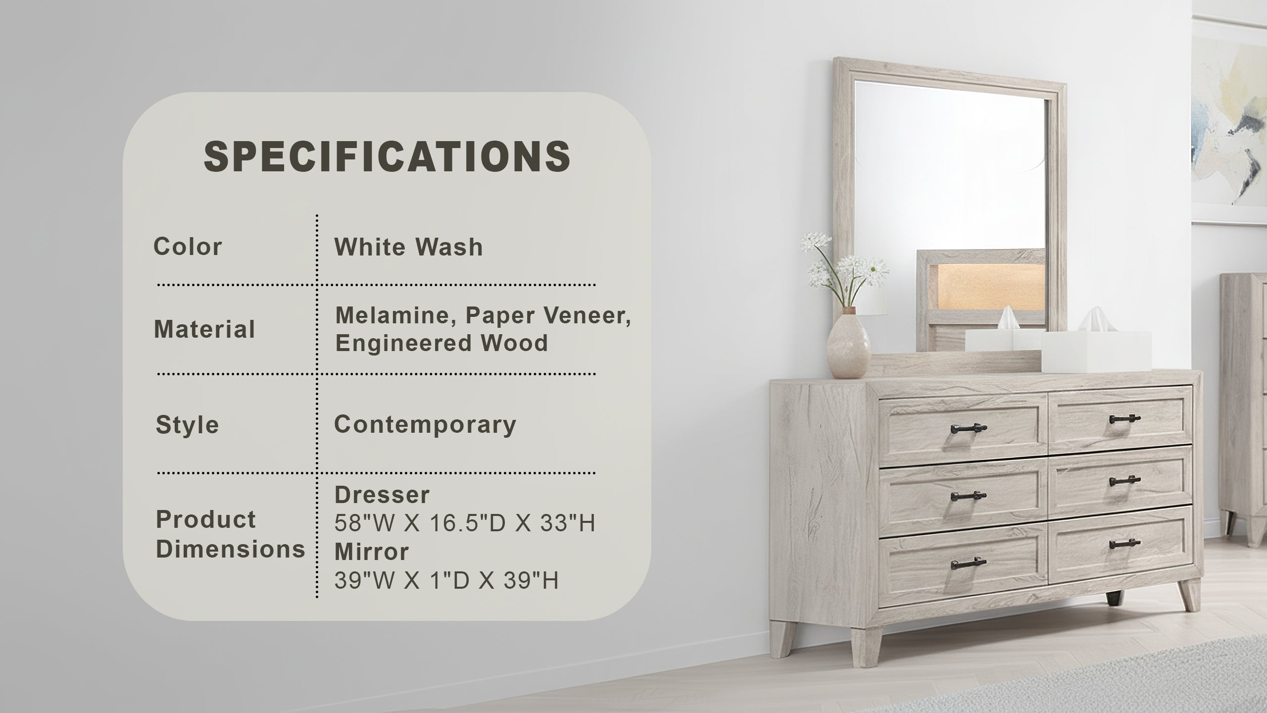 Oskarvik Contemporary Dresser