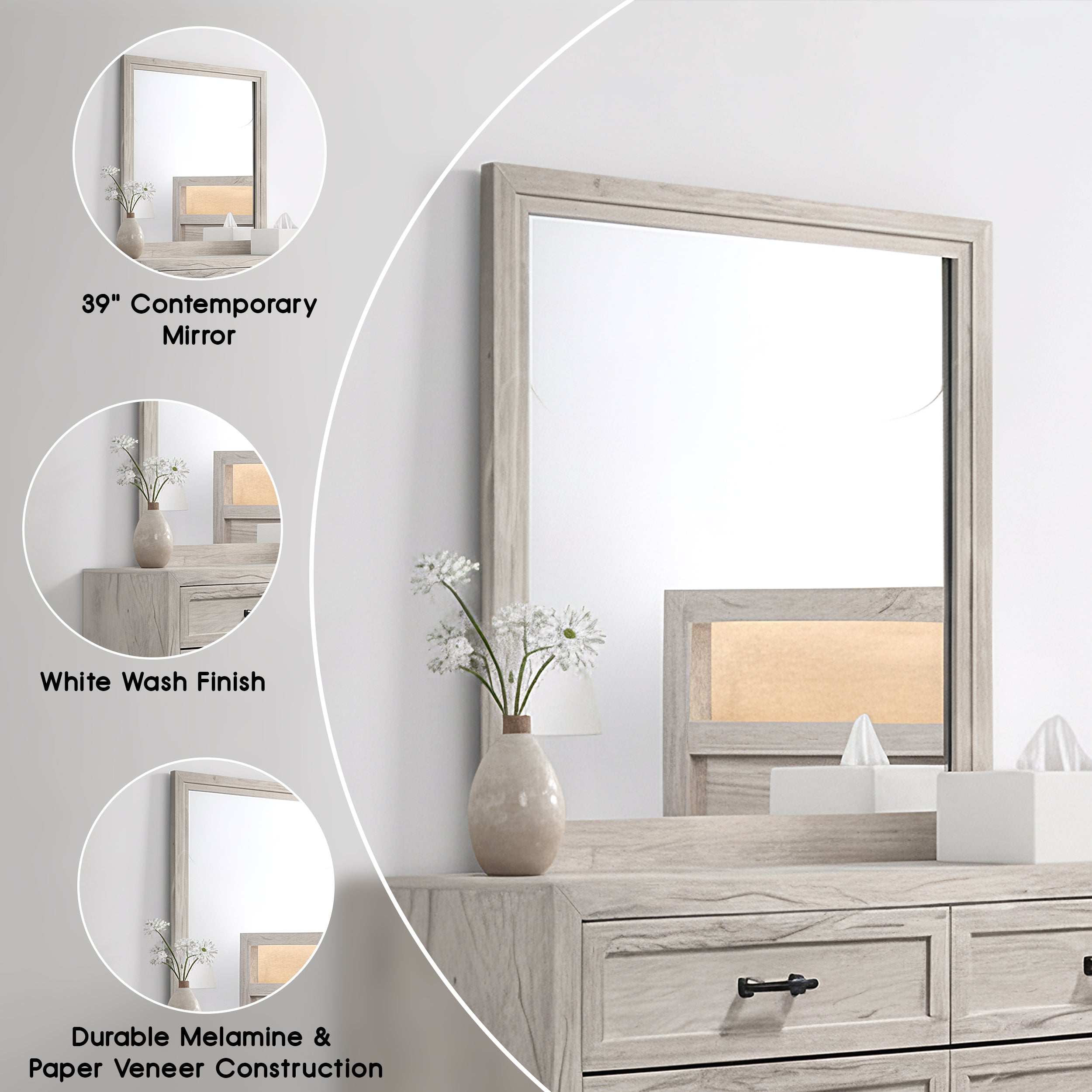 Oskarvik Contemporary Mirror