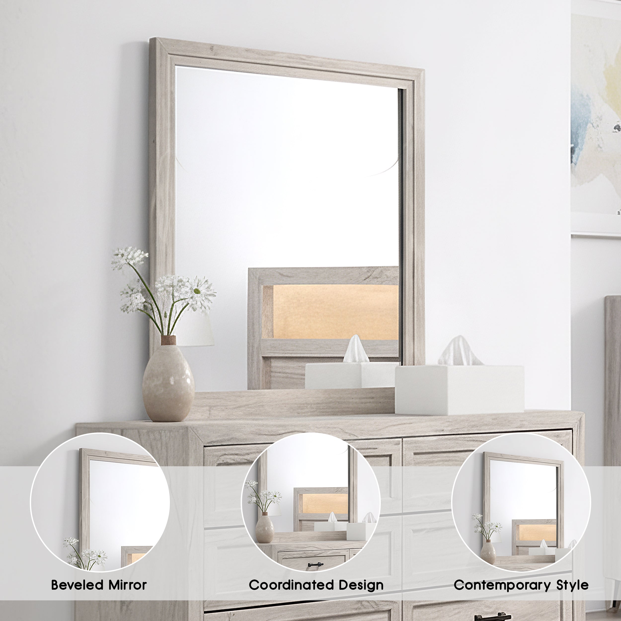 Oskarvik Contemporary Mirror
