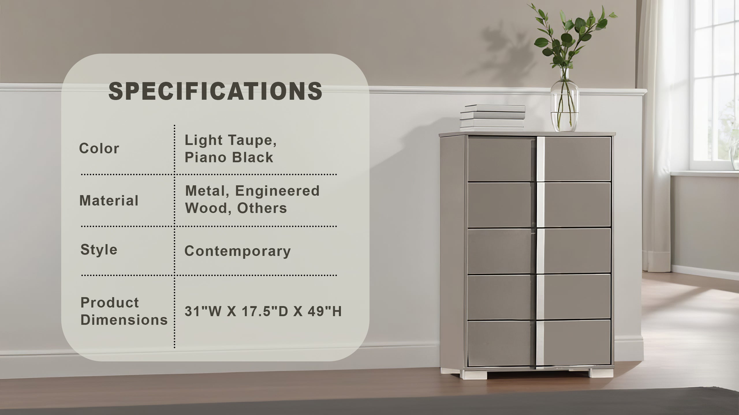 Eclissia Contemporary Chest