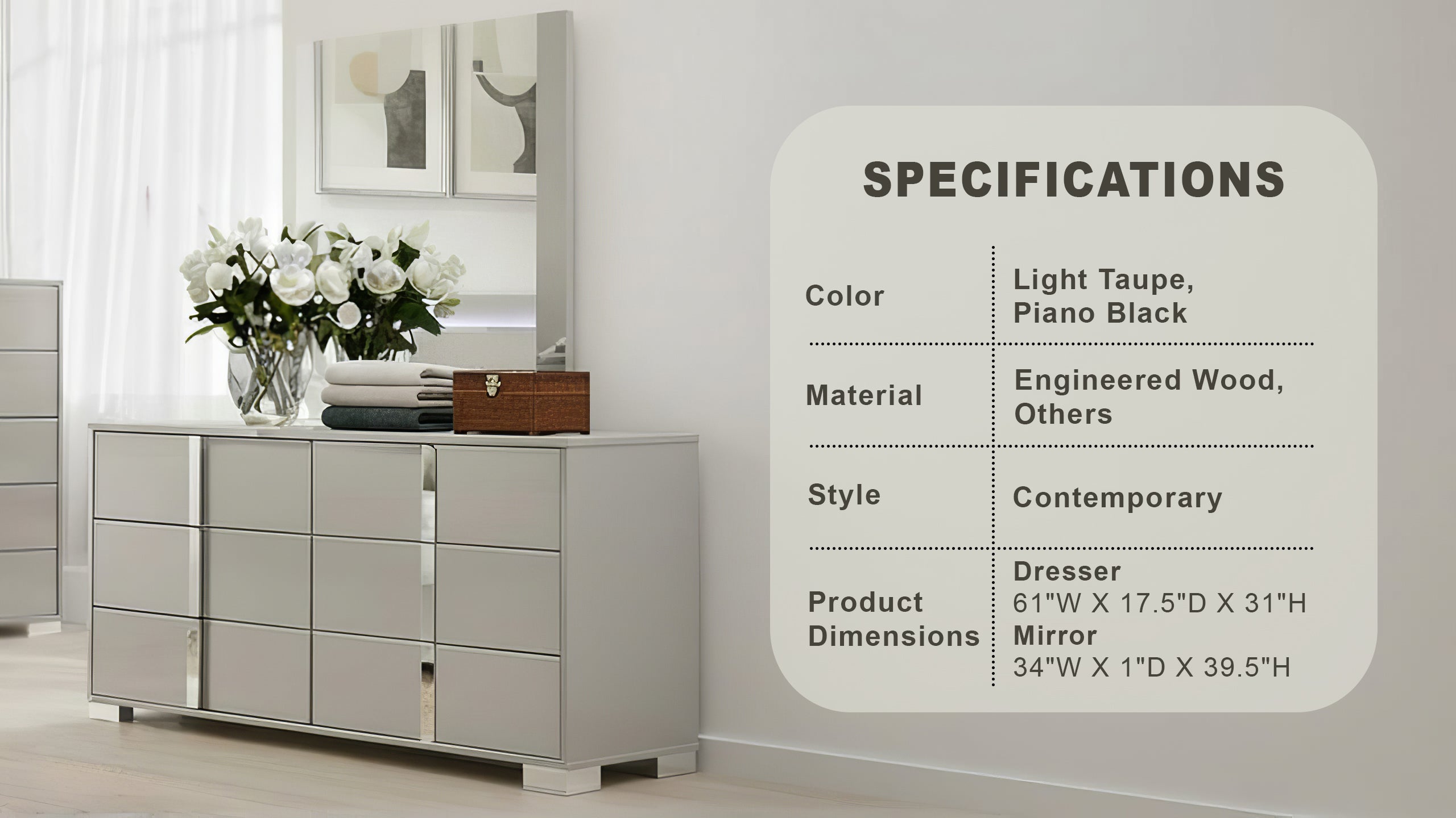 Eclissia Contemporary Dresser