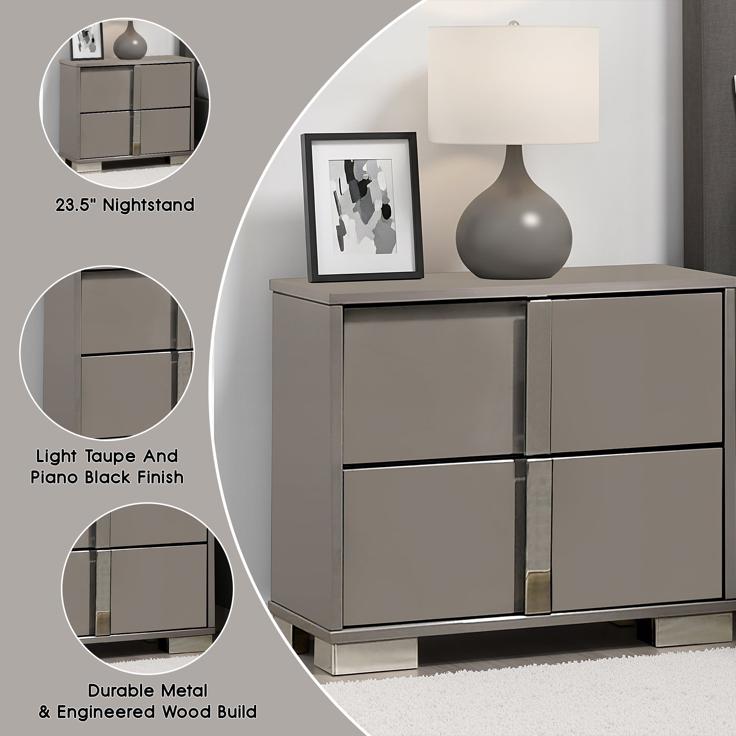 Eclissia Contemporary Nightstand