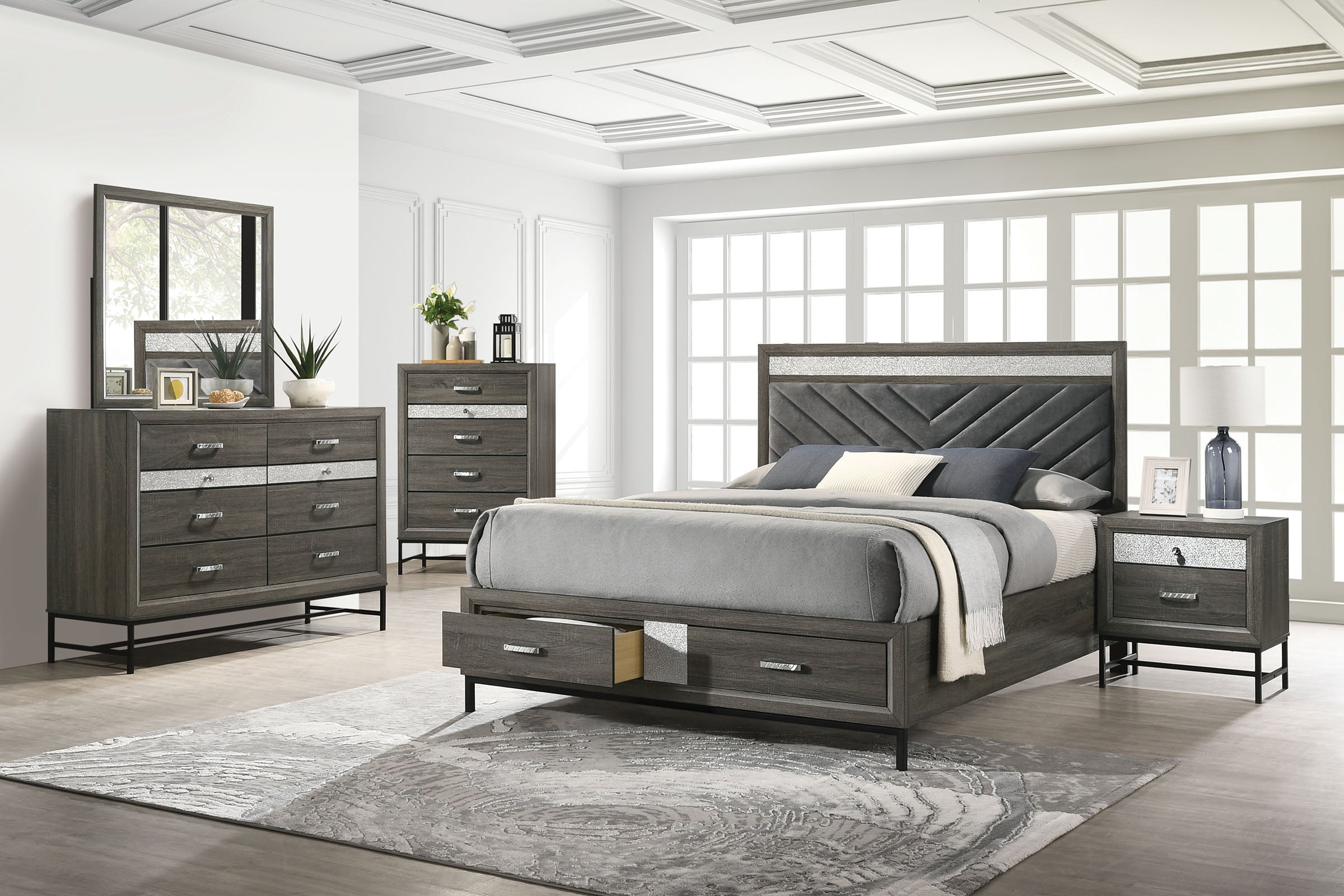 Voleta Modern 4-Piece Bedroom Set