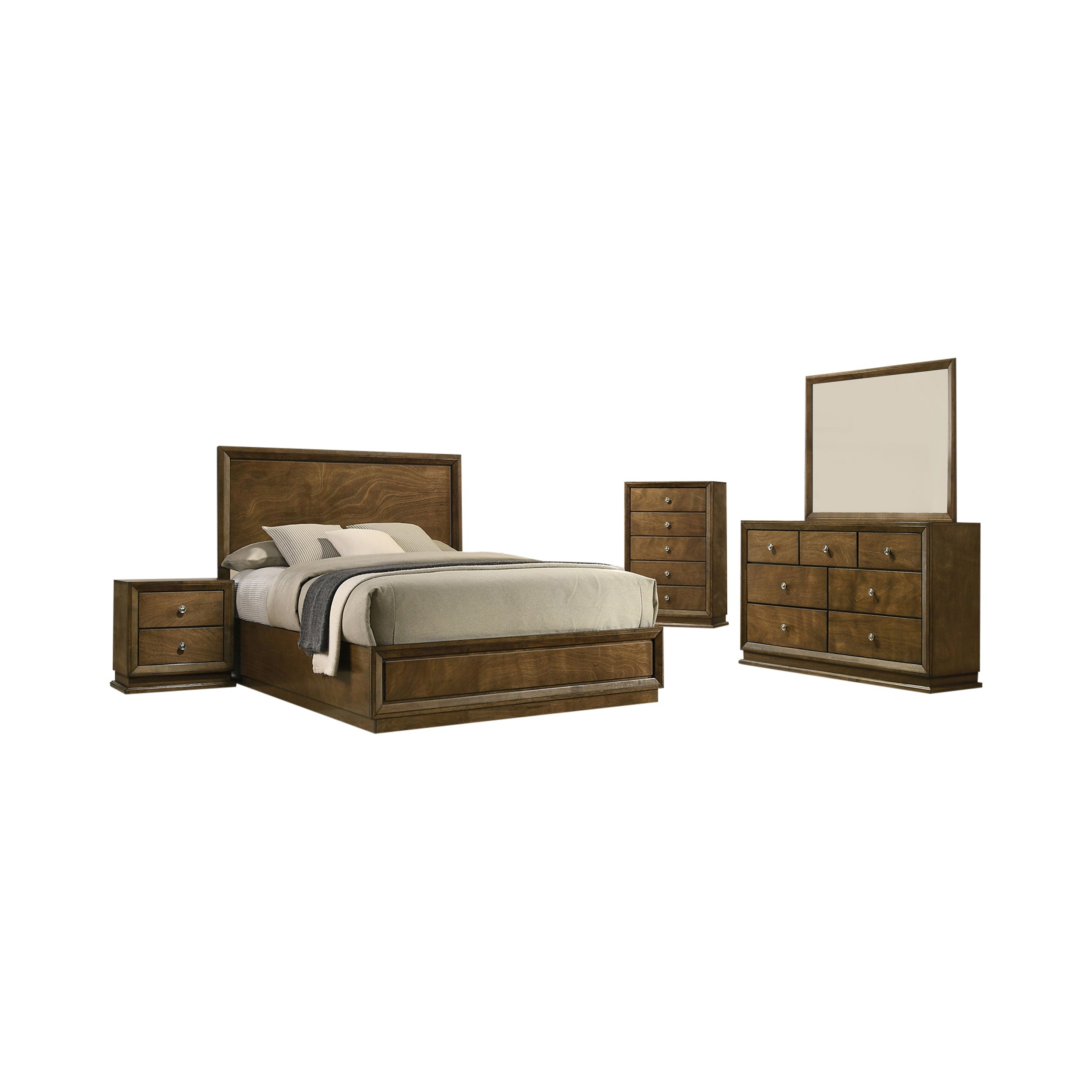 Wexford Transitional Bedroom Set, 5 Pieces