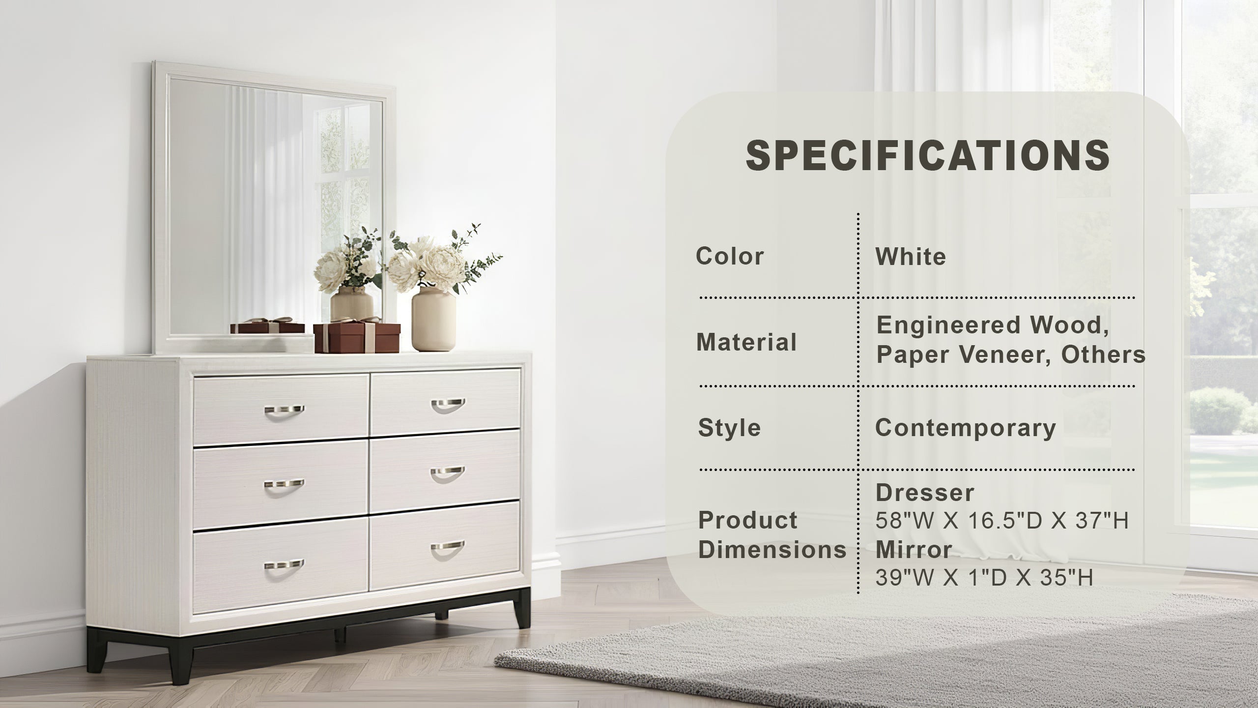 Mondaro Contemporary Dresser