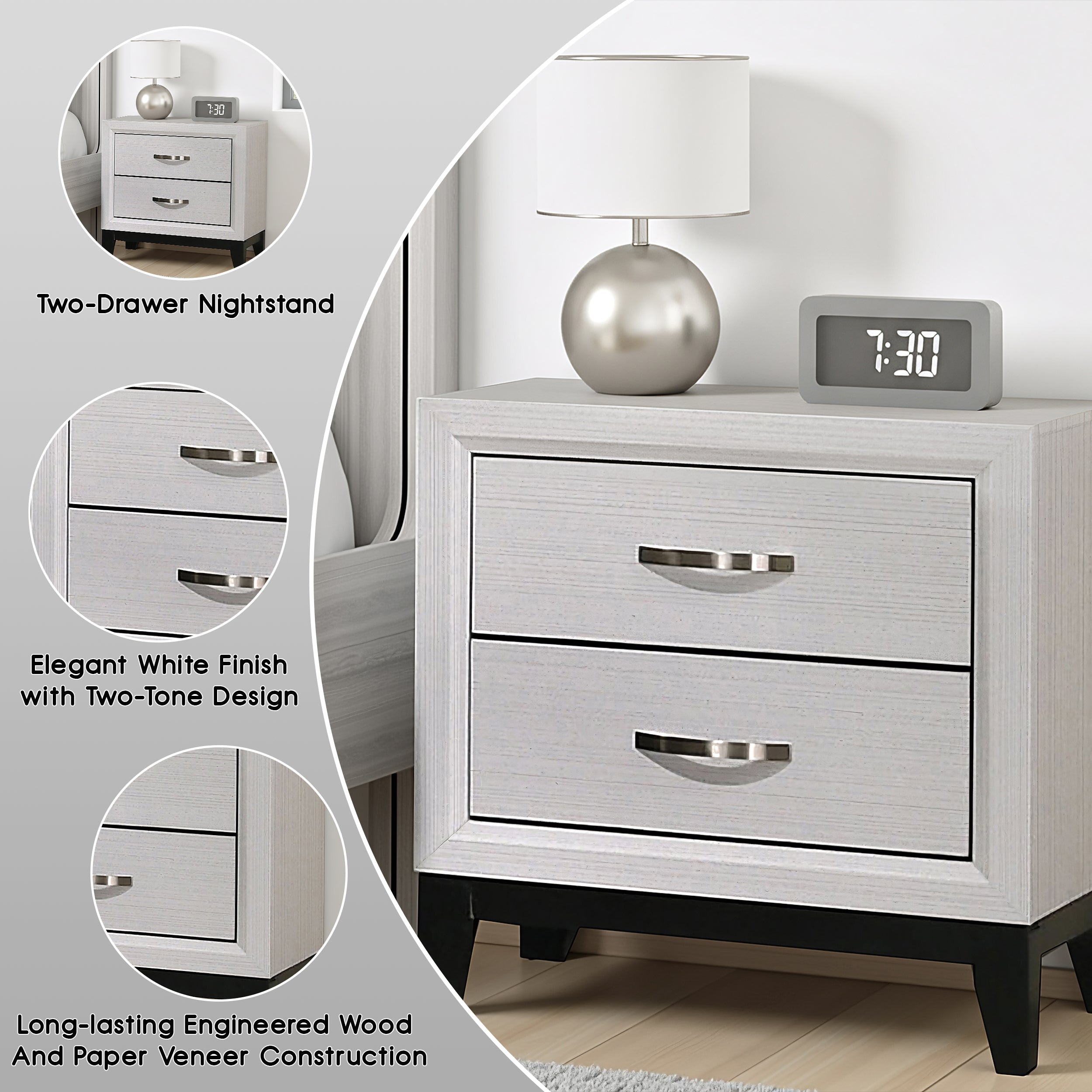 Mondaro Contemporary Nightstand