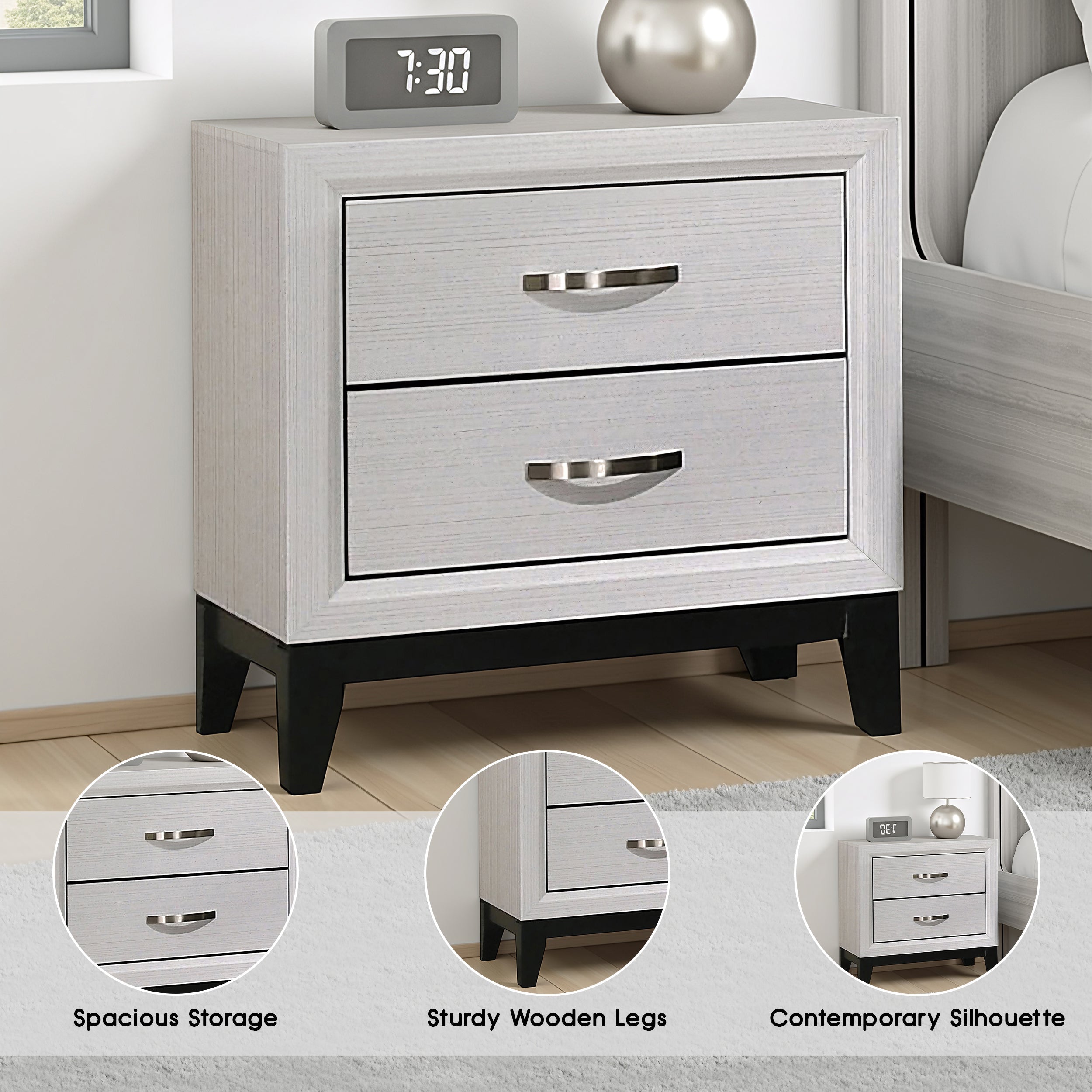 Mondaro Contemporary Nightstand