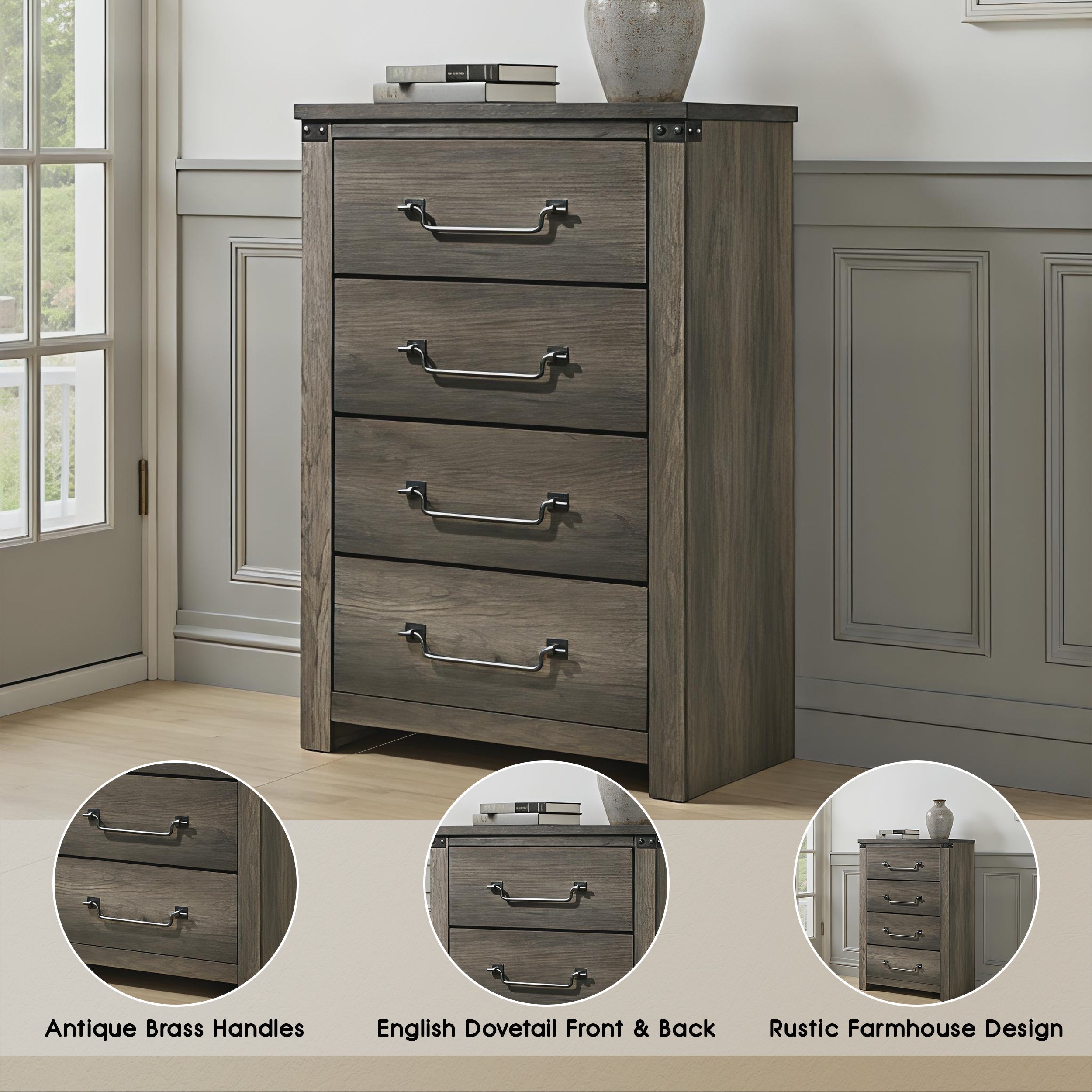 Arlingtona Rustic Farmhouse Chest