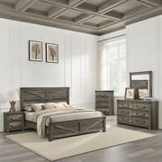 Arlingtona Rustic Farmhouse Bedroom Set, 5 Pieces