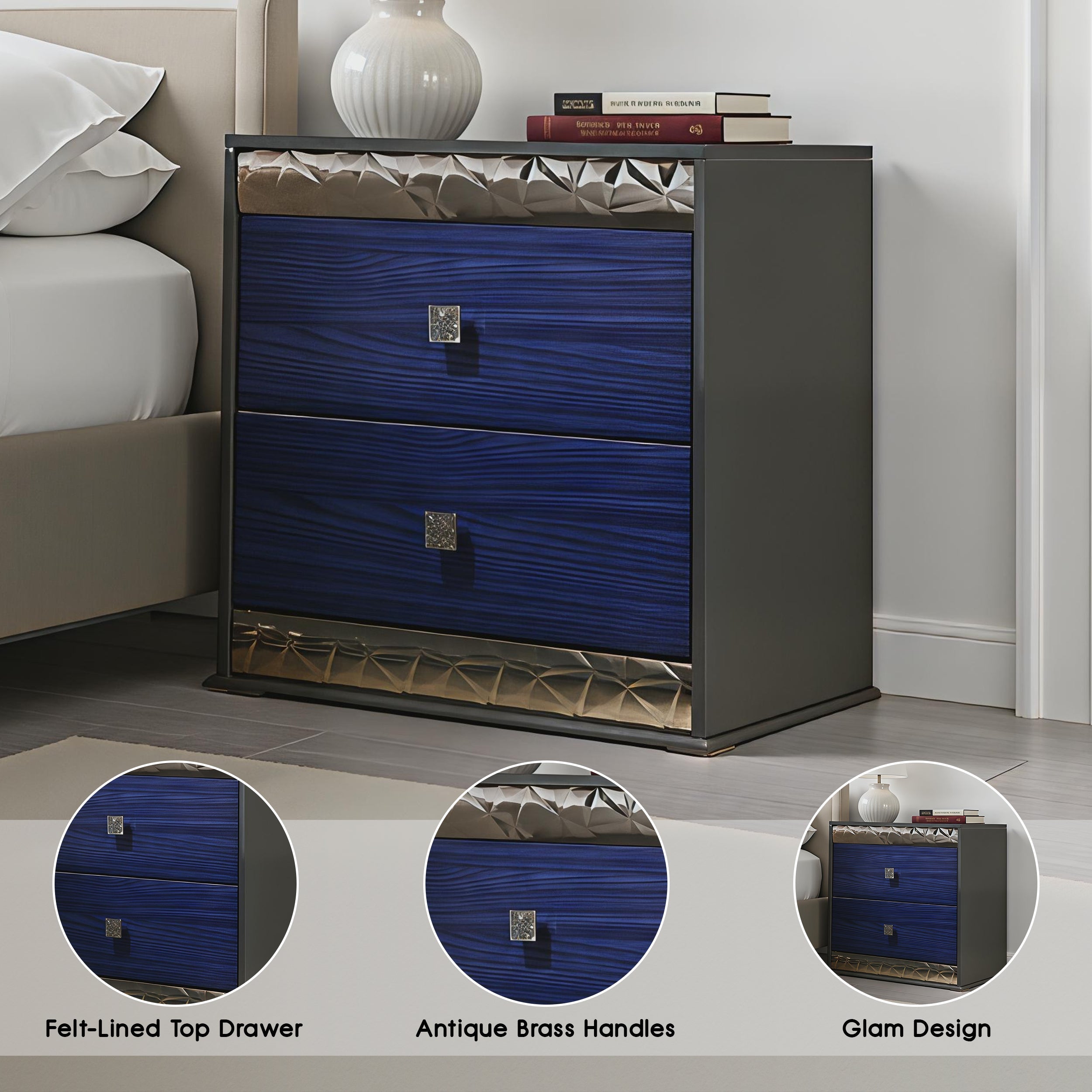 Sorrenta Glam Nightstand