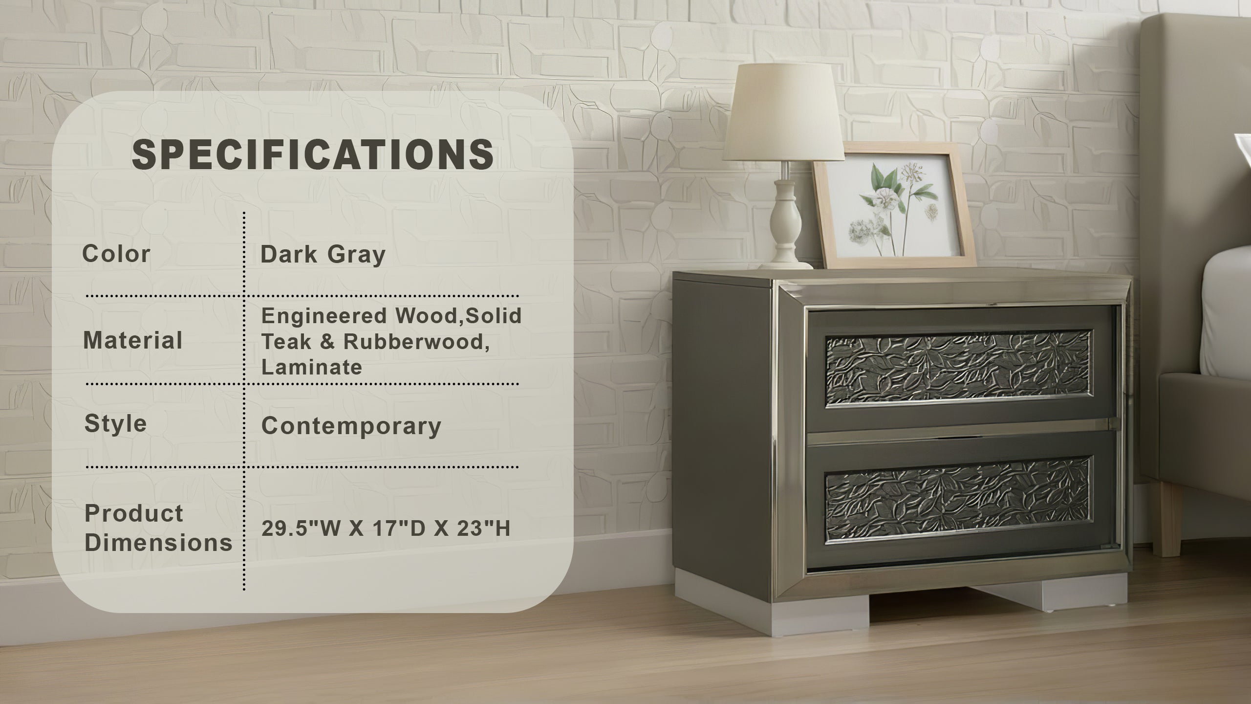 Fernhill Contemporary Nightstand