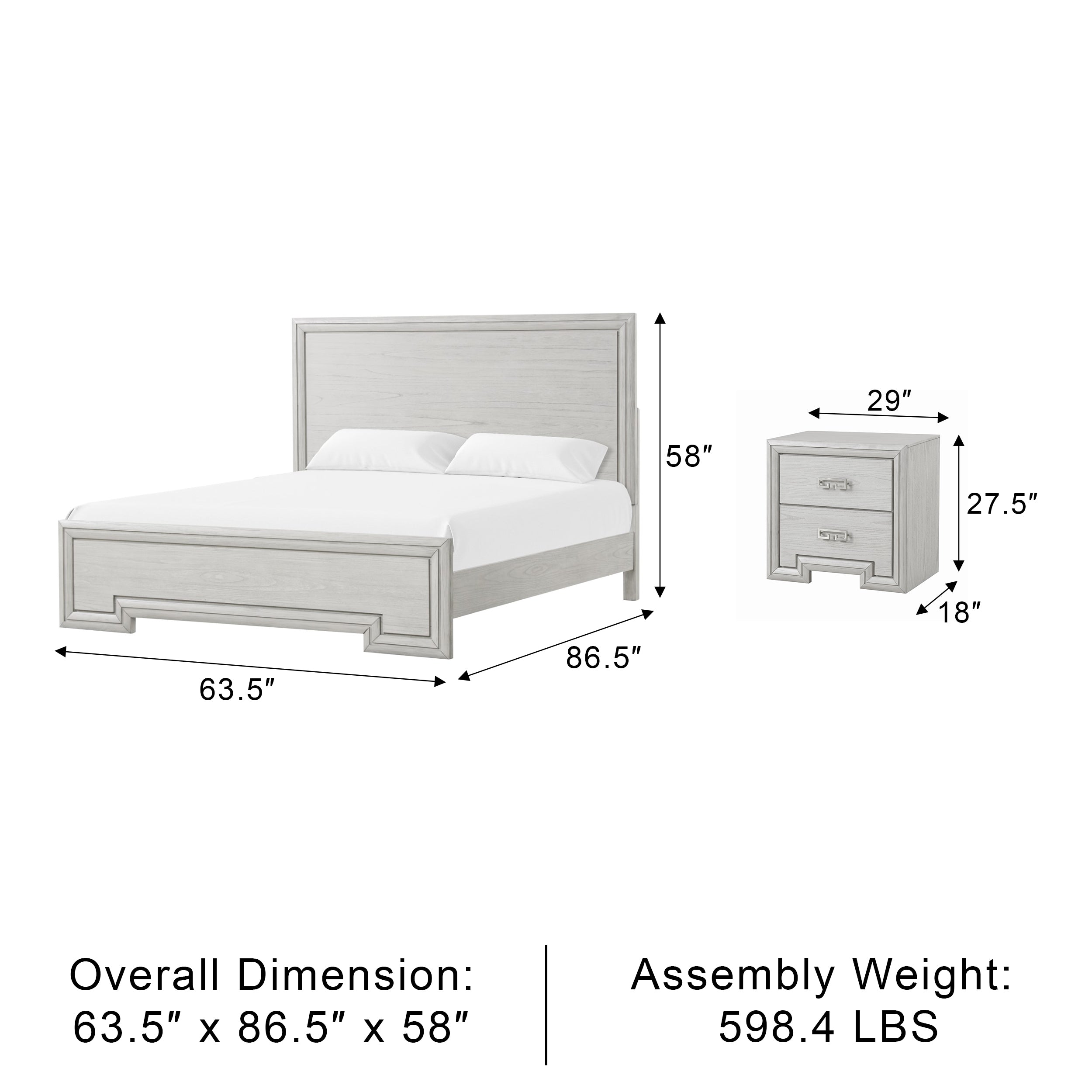 Dalbrone Transitional Bedroom Set, 5 Pieces