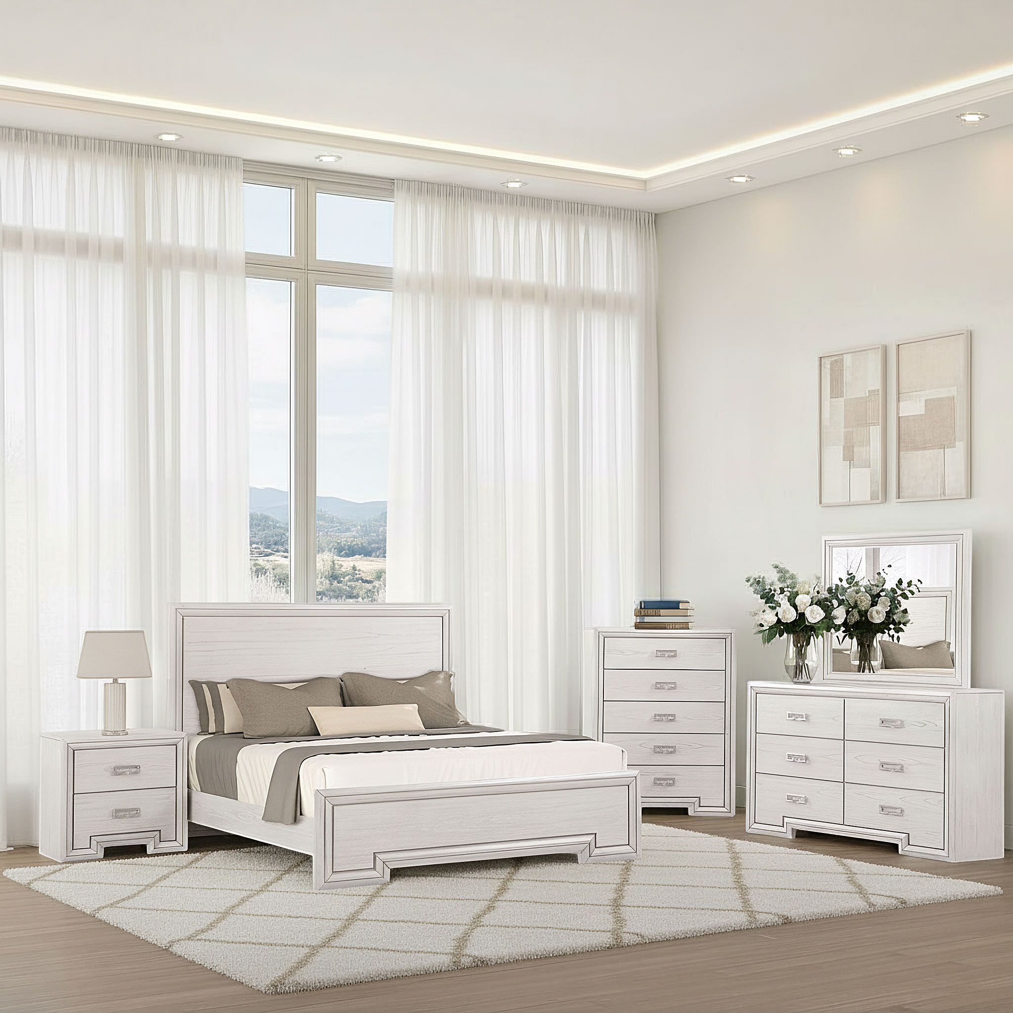 Dalbrone Transitional Bedroom Set, 5 Pieces