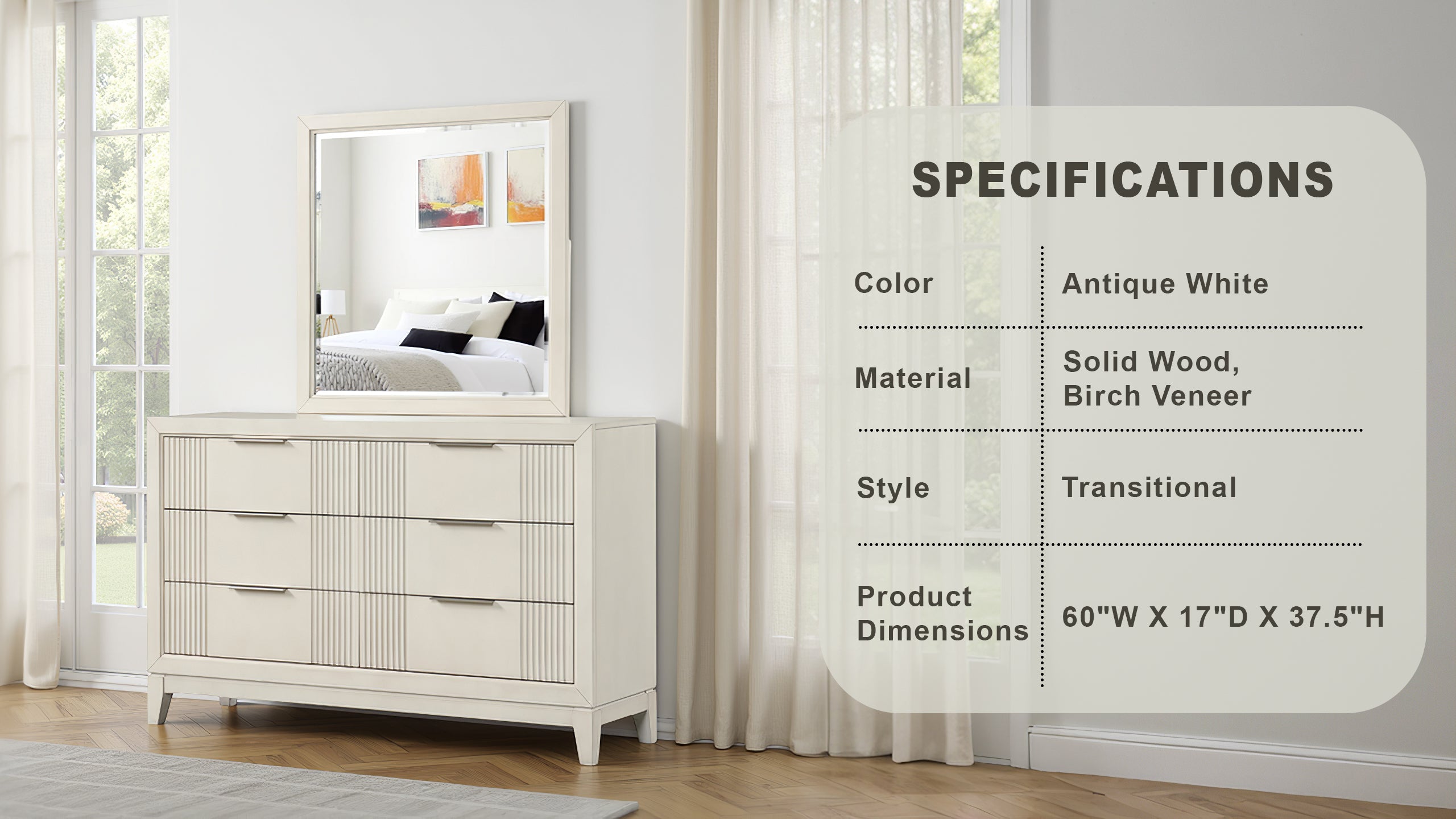Amariel Transitional Dresser