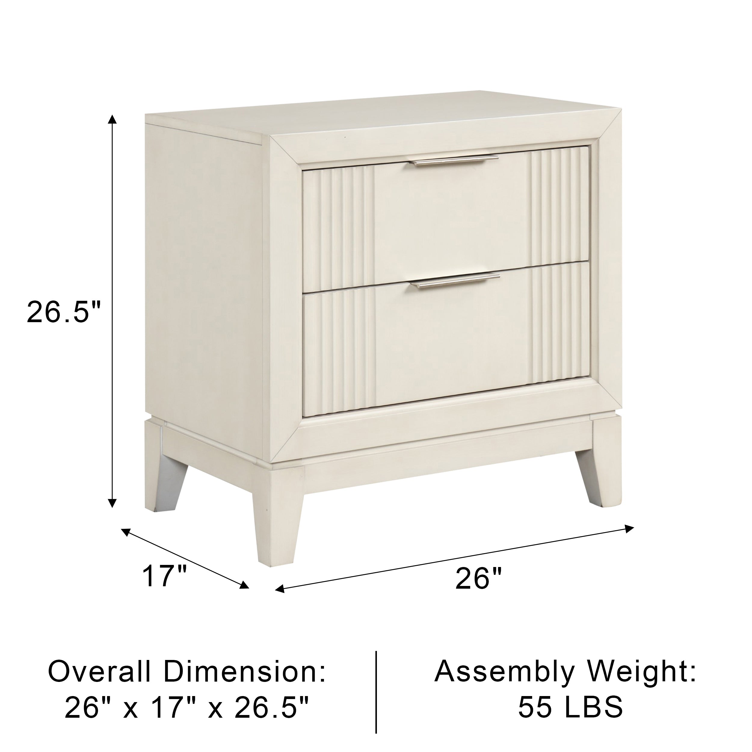 Amariel Transitional Nightstand