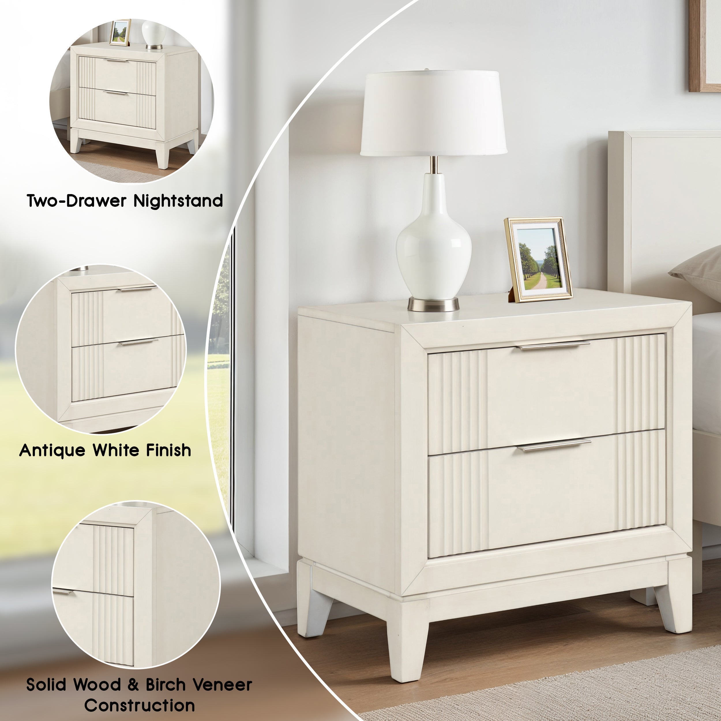 Amariel Transitional Nightstand