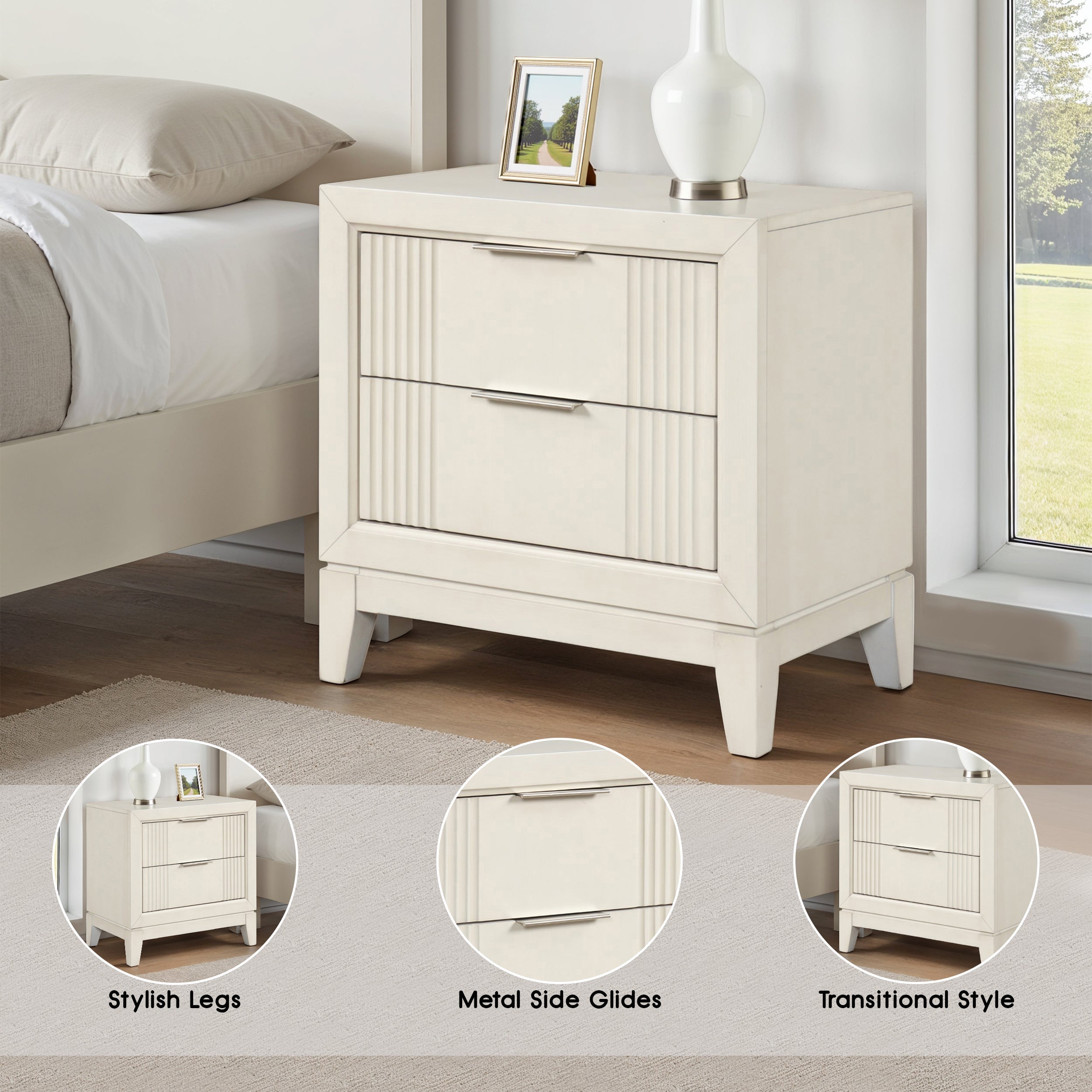 Amariel Transitional Nightstand