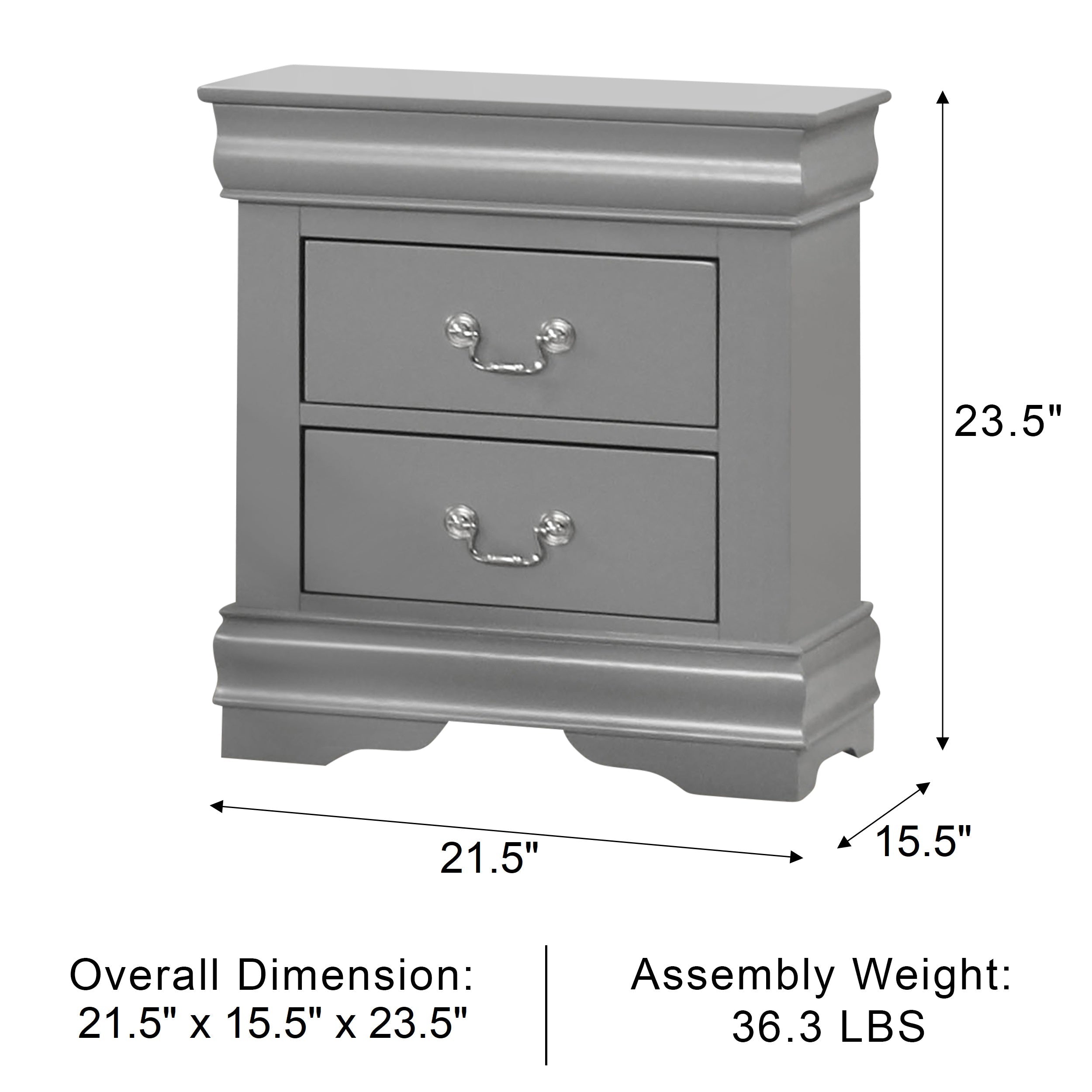 Duc De Savoie Transitional Nightstand