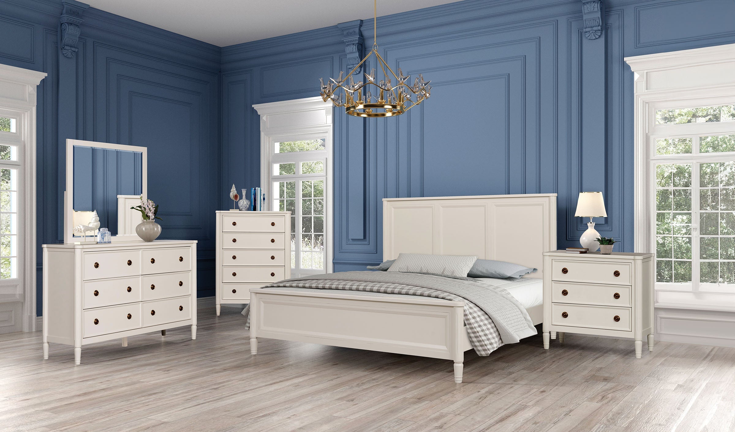 Altamira Classic Panel 4-Piece Bedroom Set