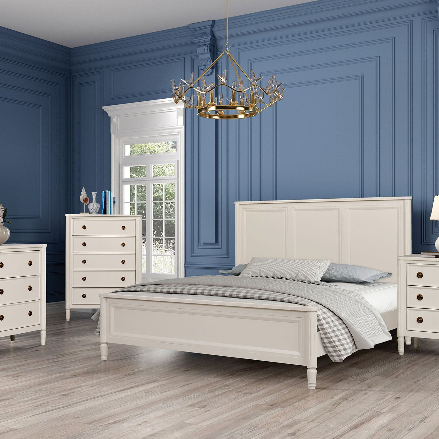 Altamira Classic Panel 4-Piece Bedroom Set