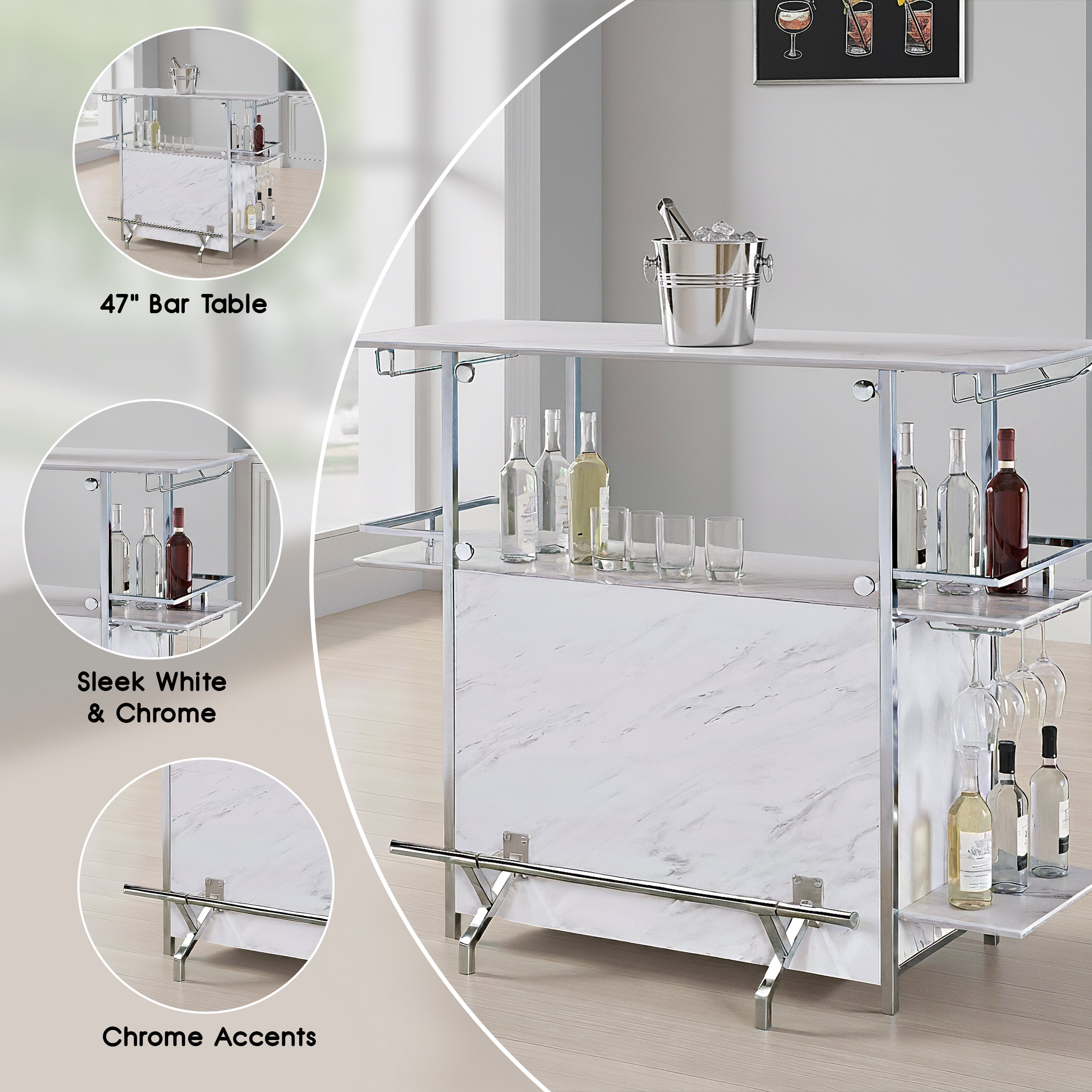 Lyanna Contemporary Bar Table