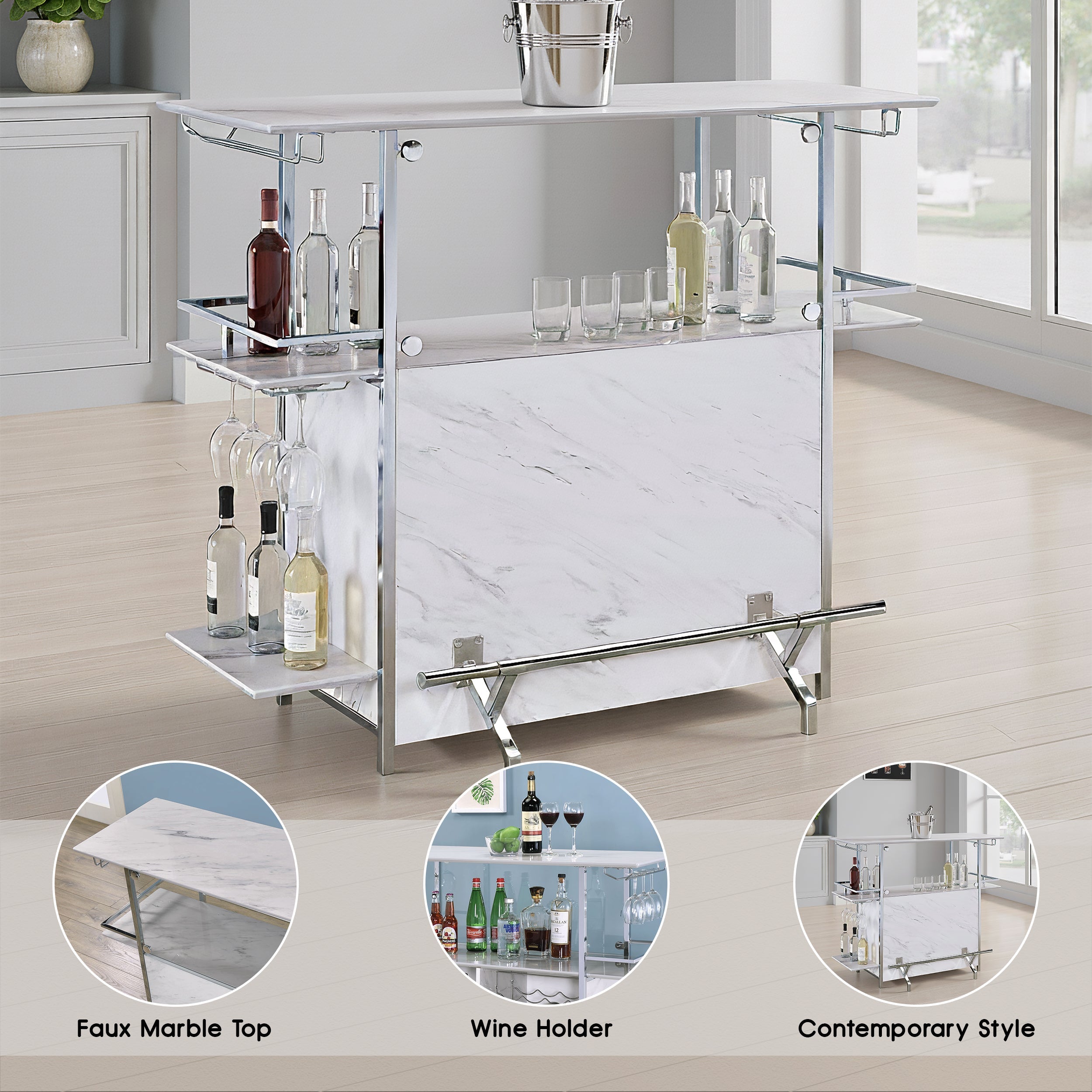 Lyanna Contemporary Bar Table