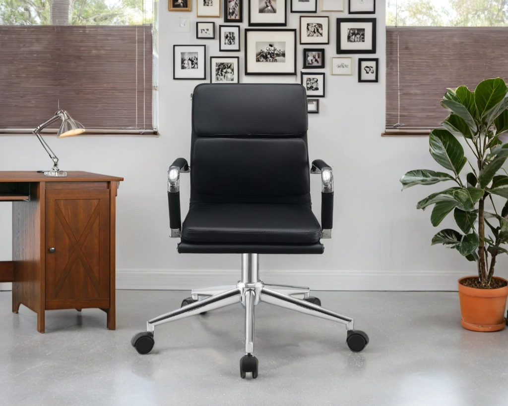 Ergonomic Double Padded Leather Office Chair