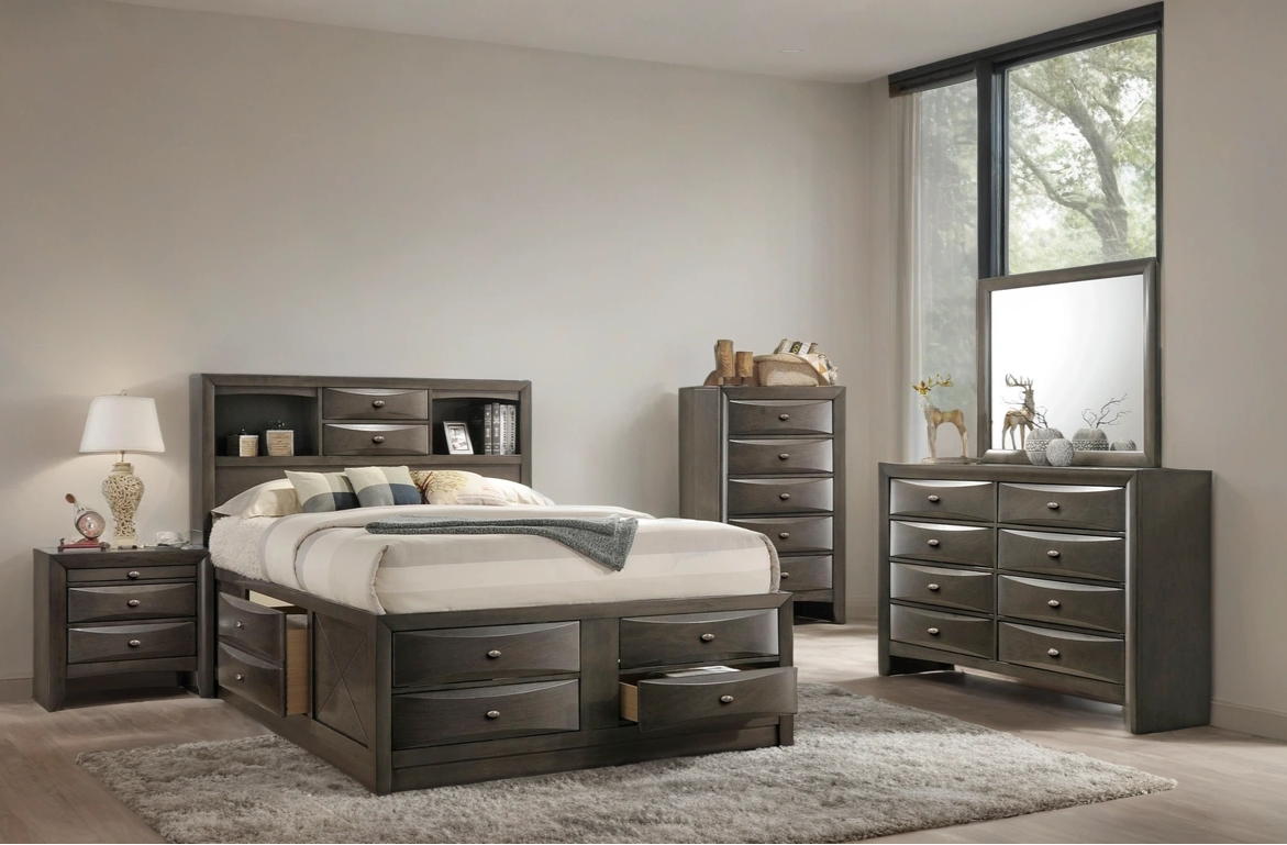 Zosimo Classic 4-Piece Bedroom Set with Storage